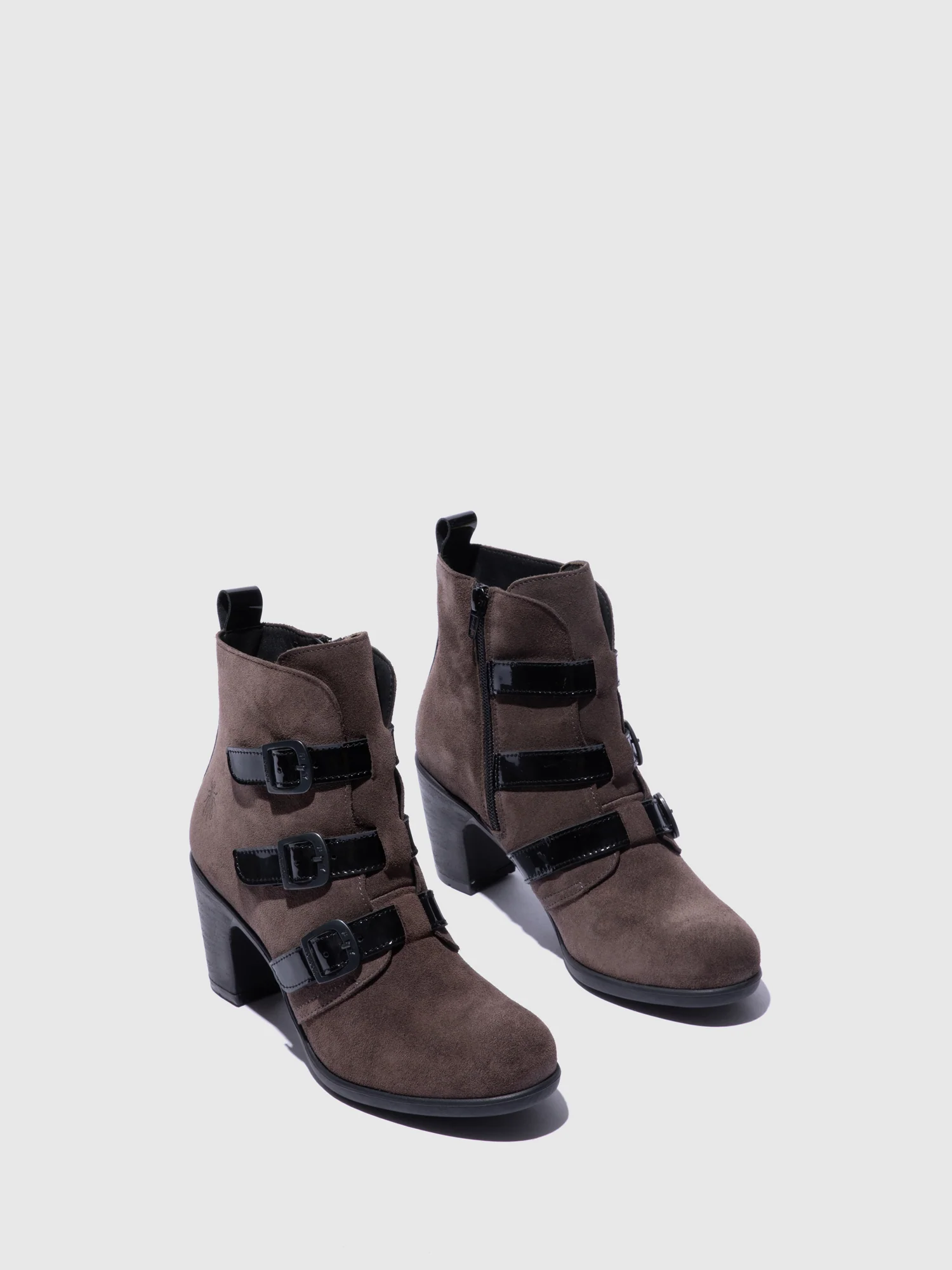 Buckle Ankle Boots KLEA012FLY ANTHRACITE/BLACK - Image 2