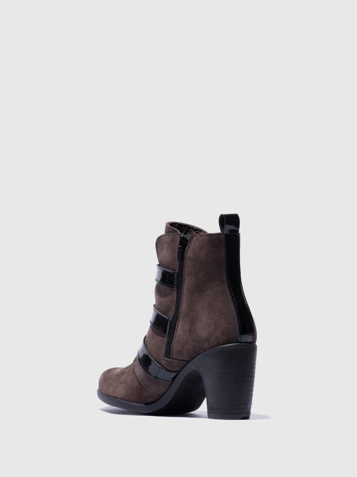 Buckle Ankle Boots KLEA012FLY ANTHRACITE/BLACK - Image 3