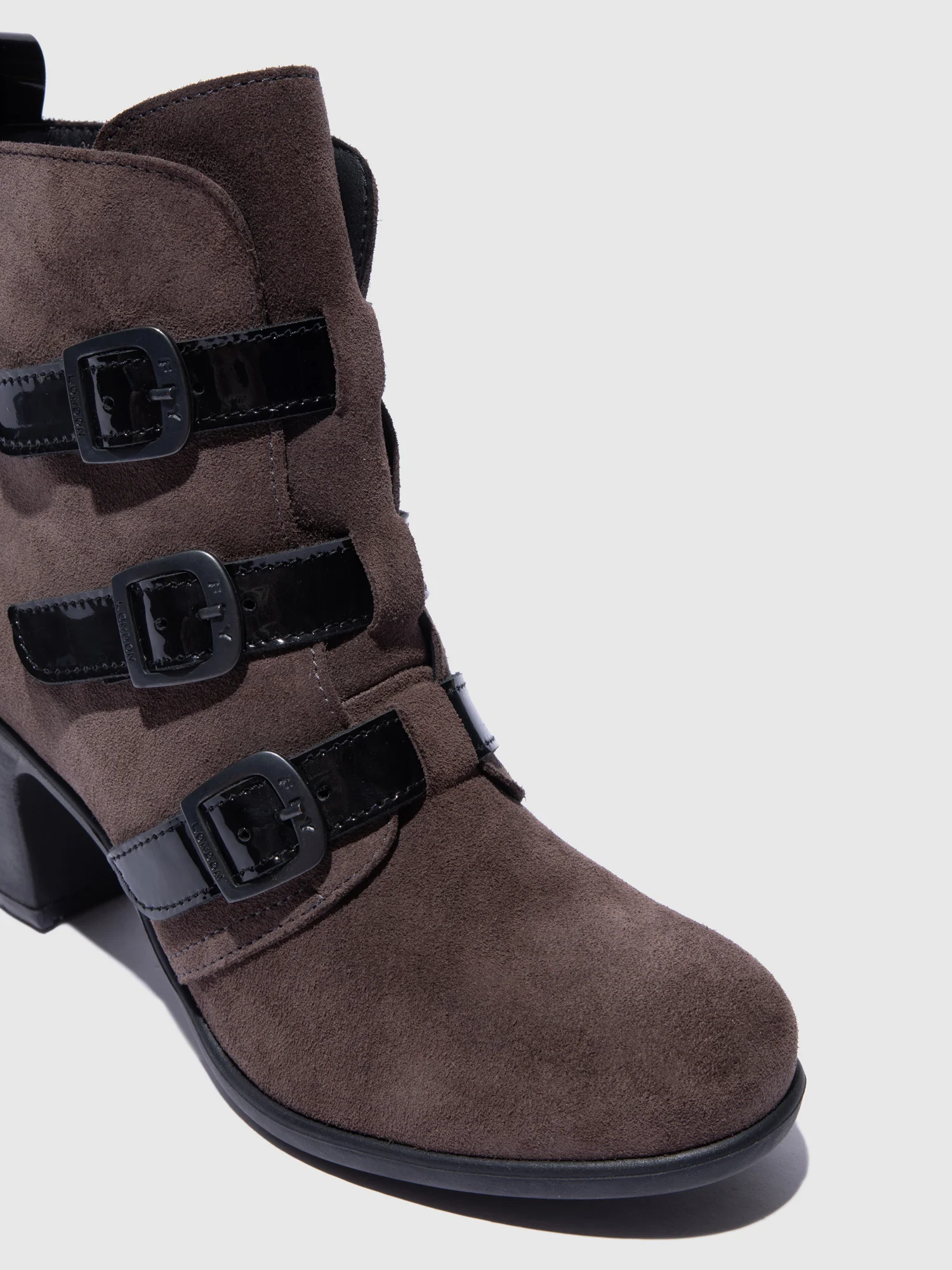 Buckle Ankle Boots KLEA012FLY ANTHRACITE/BLACK - Image 4
