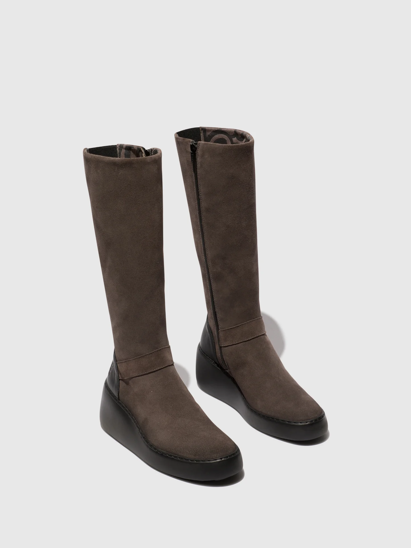 Zip Up Boots DOVA598FLY ANTHRACITE/BLACK - Image 2