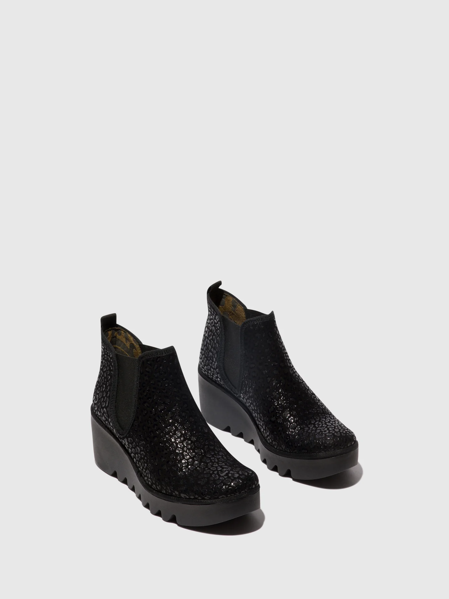 Chelsea Ankle Boots BYNE349FLY ANTHRACITE SPOTS - Image 2