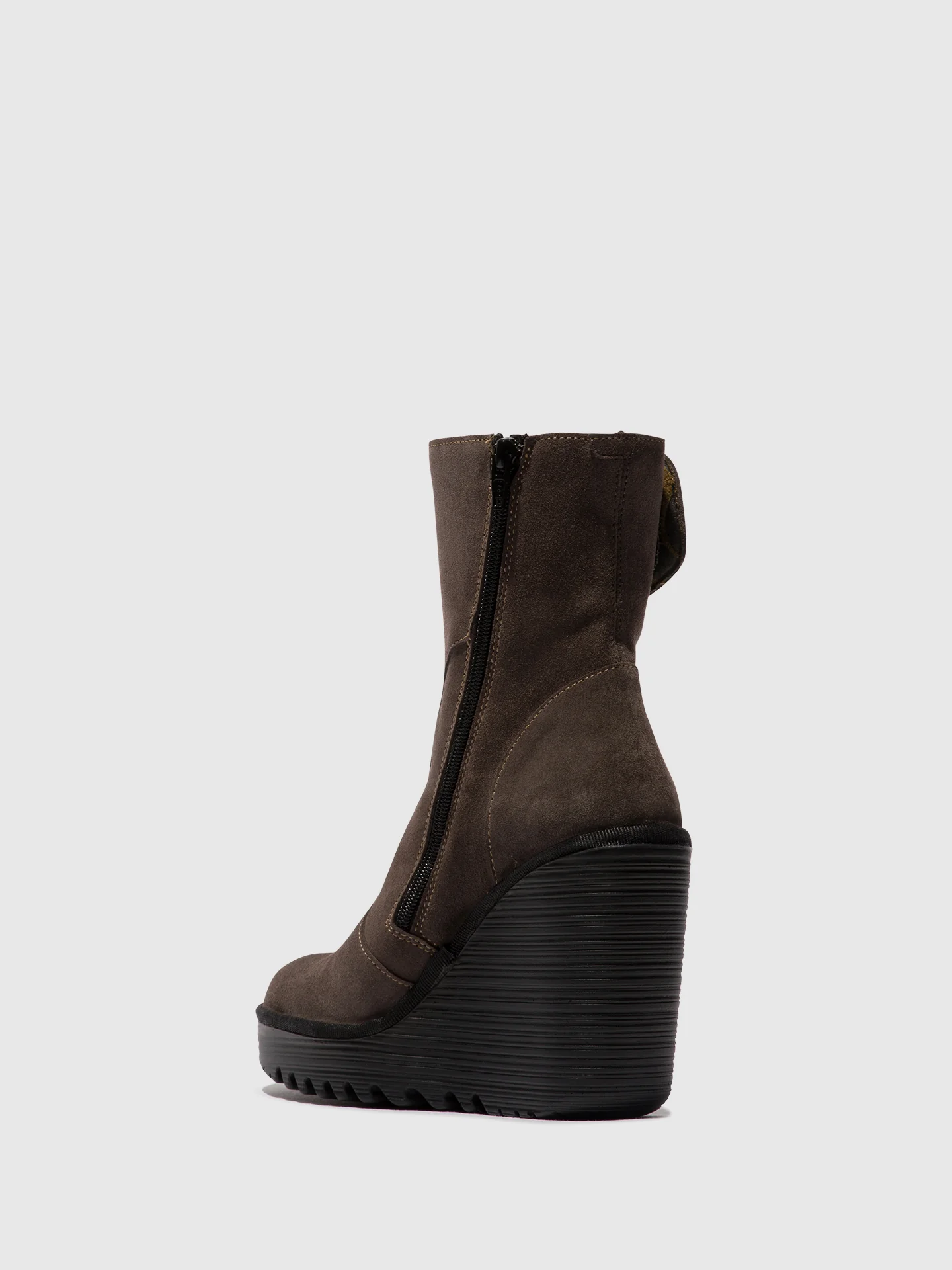 Zip Up Ankle Boots DALLY463FLY ANTHRACITE - Image 3