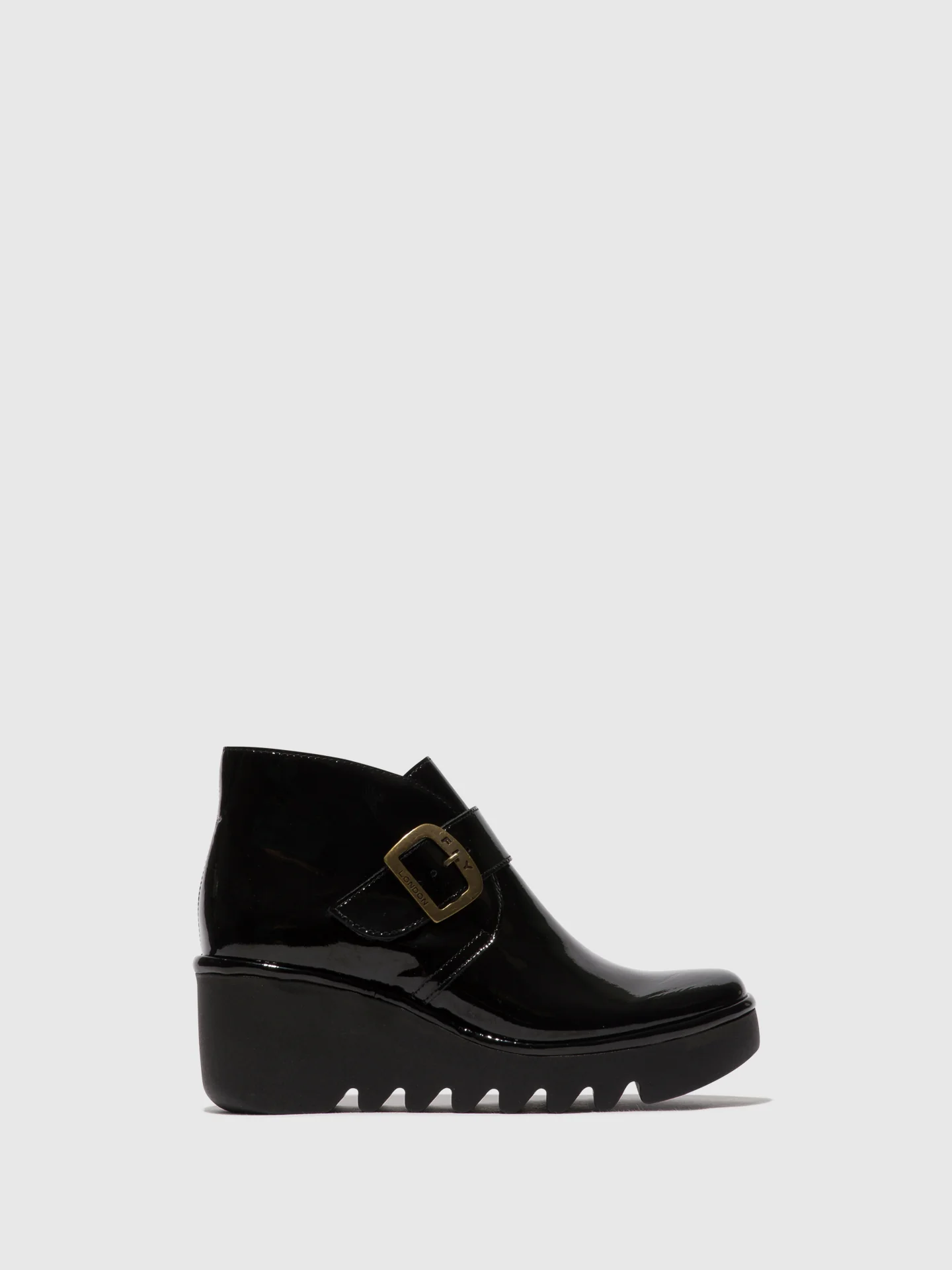 Buckle Ankle Boots BIRT397FLY ATLANTIS BLACK