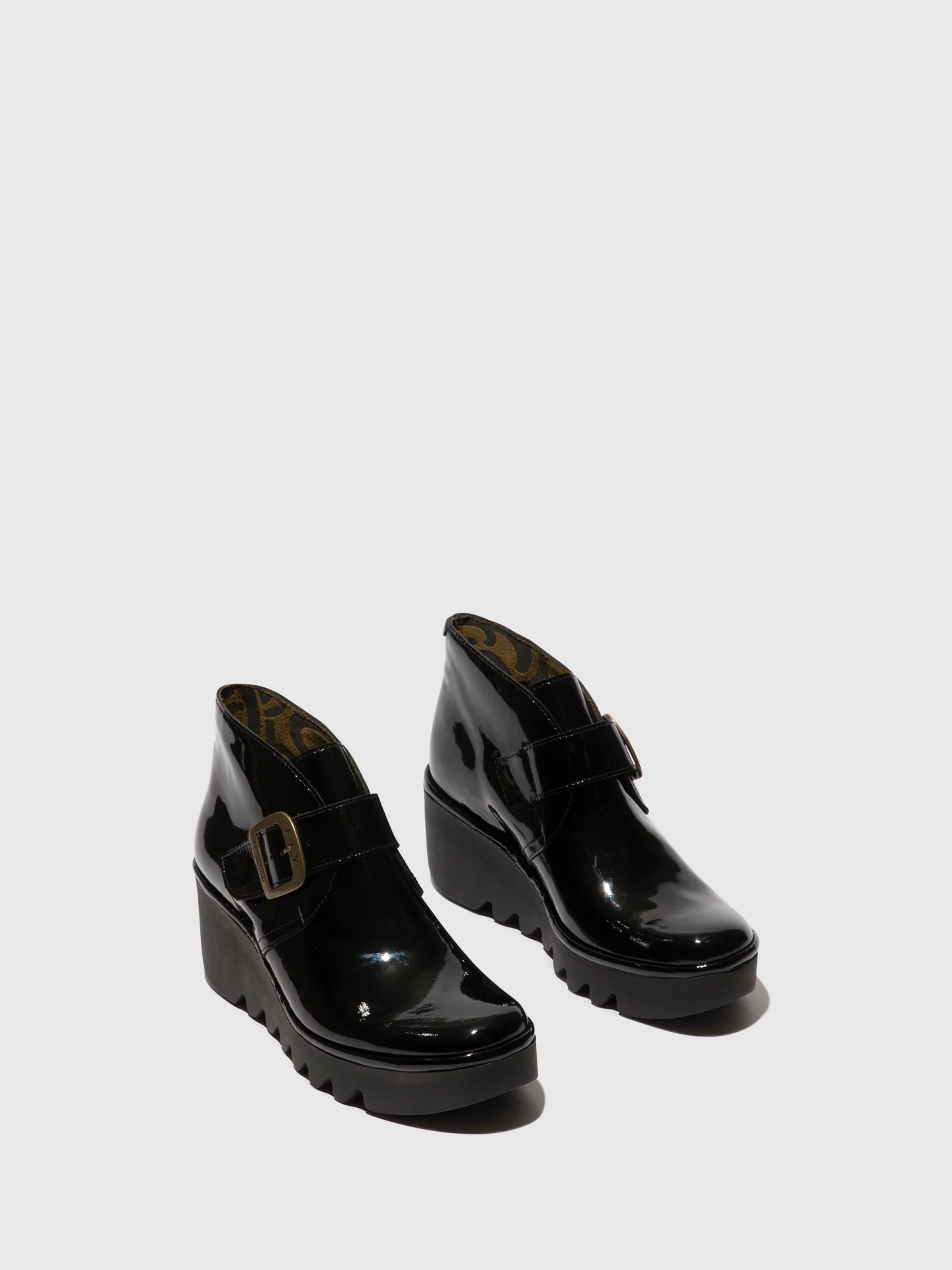 Buckle Ankle Boots BIRT397FLY ATLANTIS BLACK - Image 2