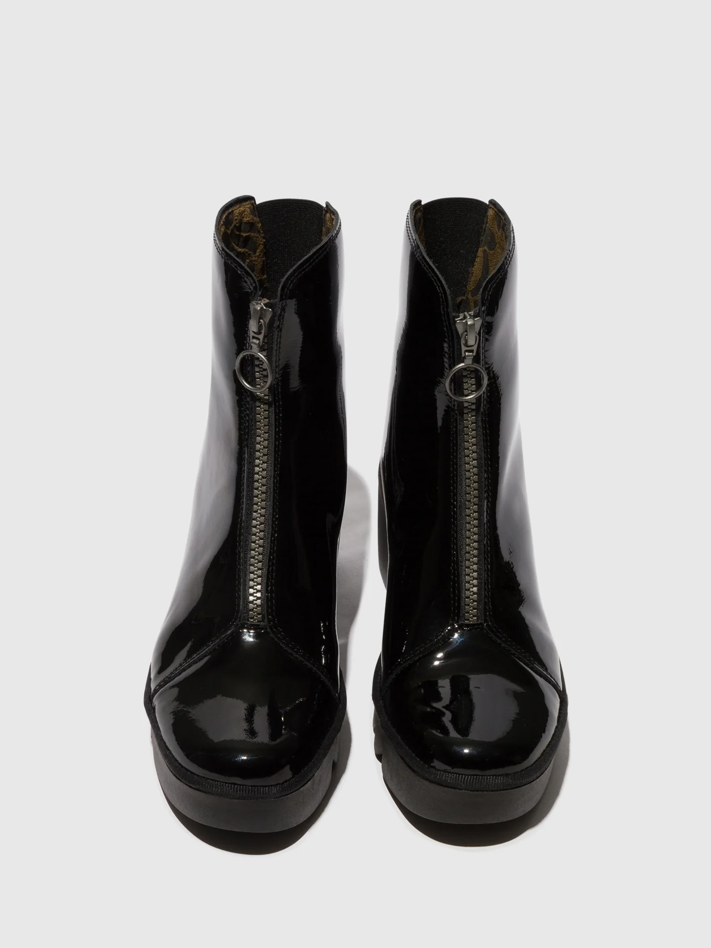 Zip Up Ankle Boots BOCE457FLY ATLANTIS BLACK - Image 4