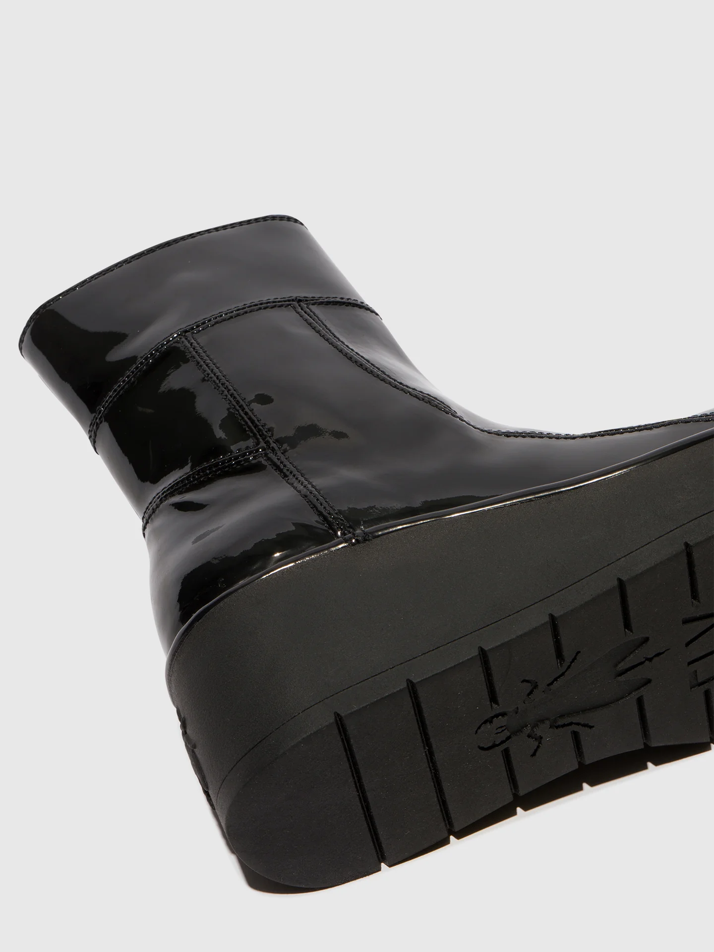Zip Up Ankle Boots HANN248FLY ATLANTIS BLACK - Image 4