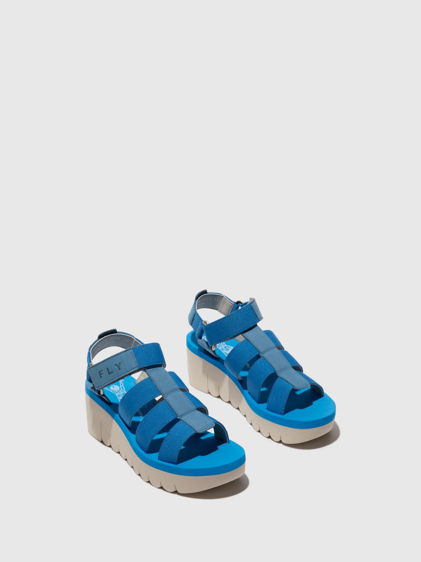 Strappy Sandals YOJI198FLY AZURRE - Image 2