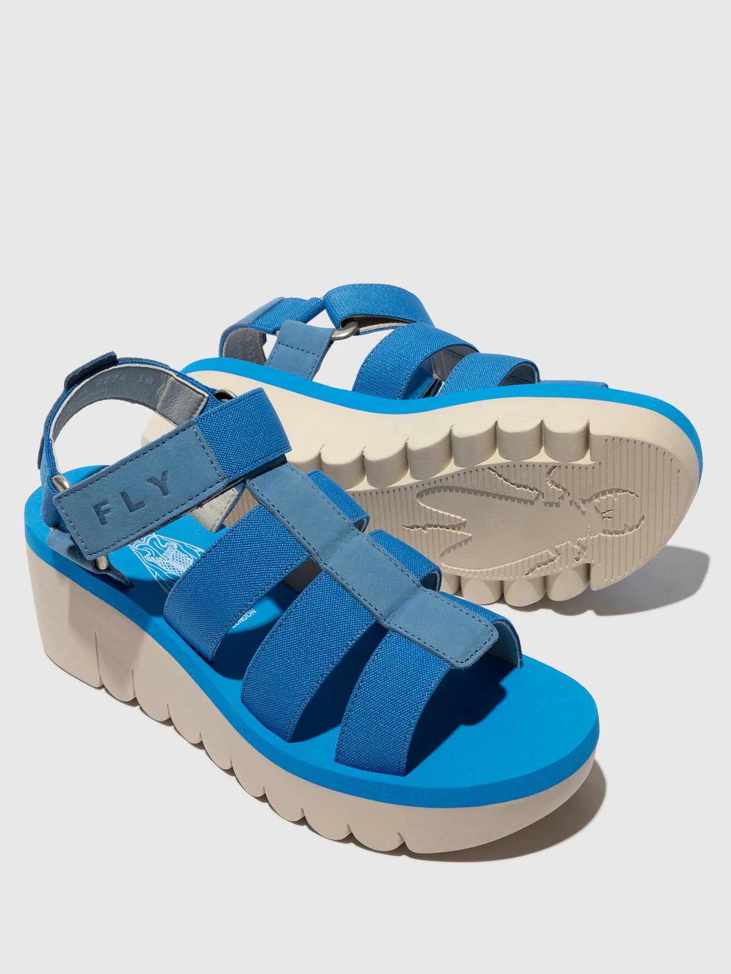 Strappy Sandals YOJI198FLY AZURRE - Image 4
