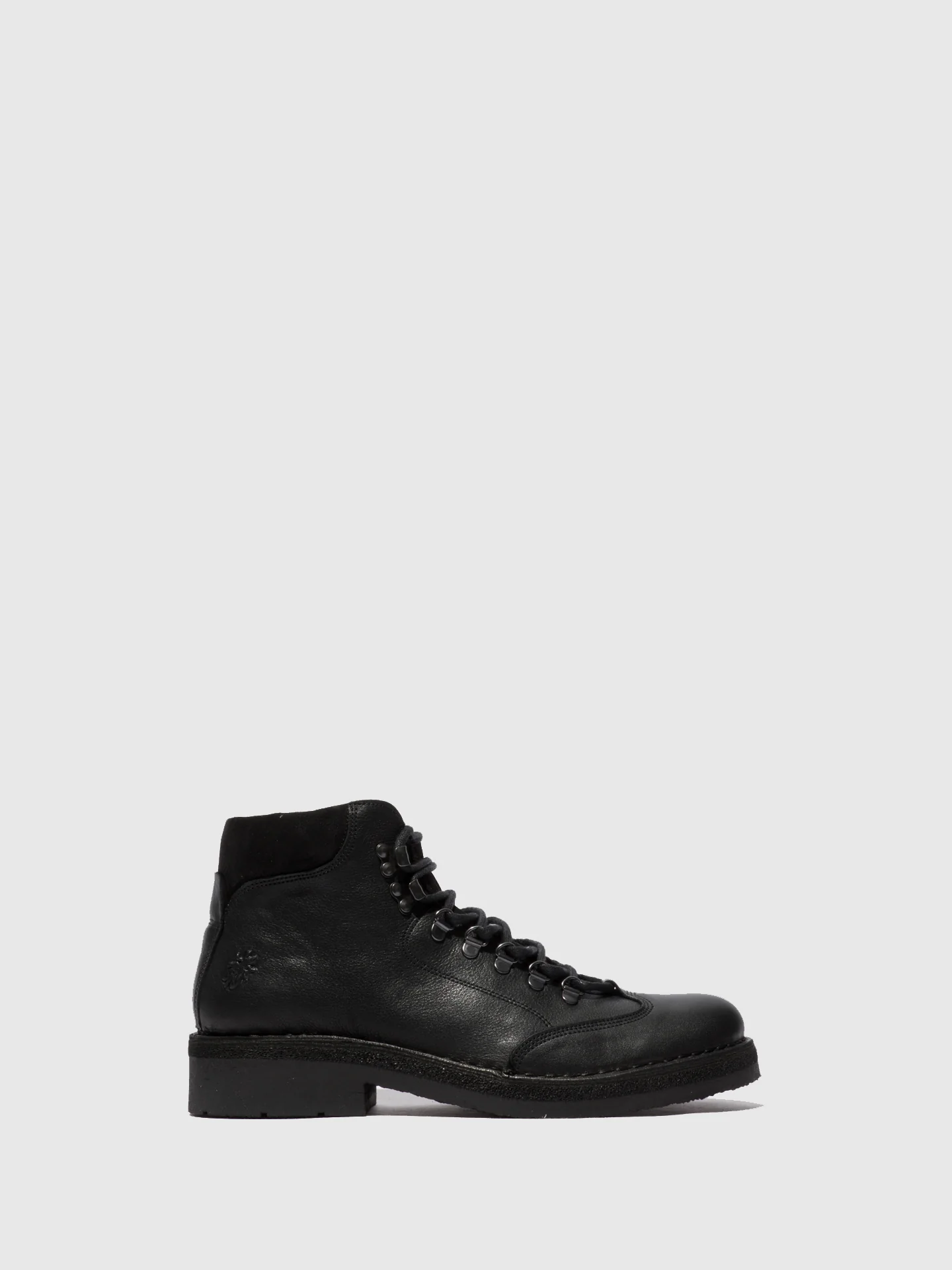 Lace-up Ankle Boots REUS075FLY BIO/OILSUEDE (VEGETAL) BLACK