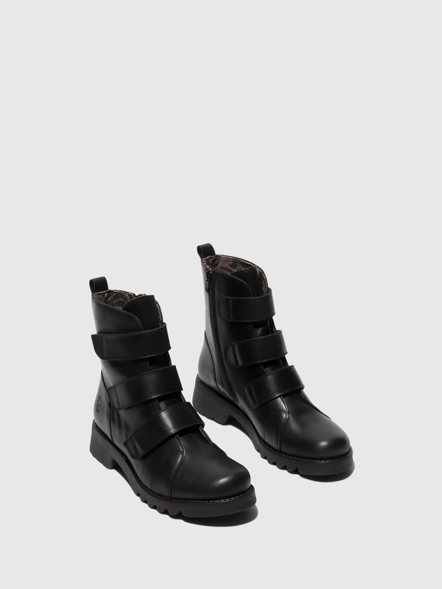 Velcro Ankle Boots RACH790FLY BLACK (ALL BLACK) - Image 2