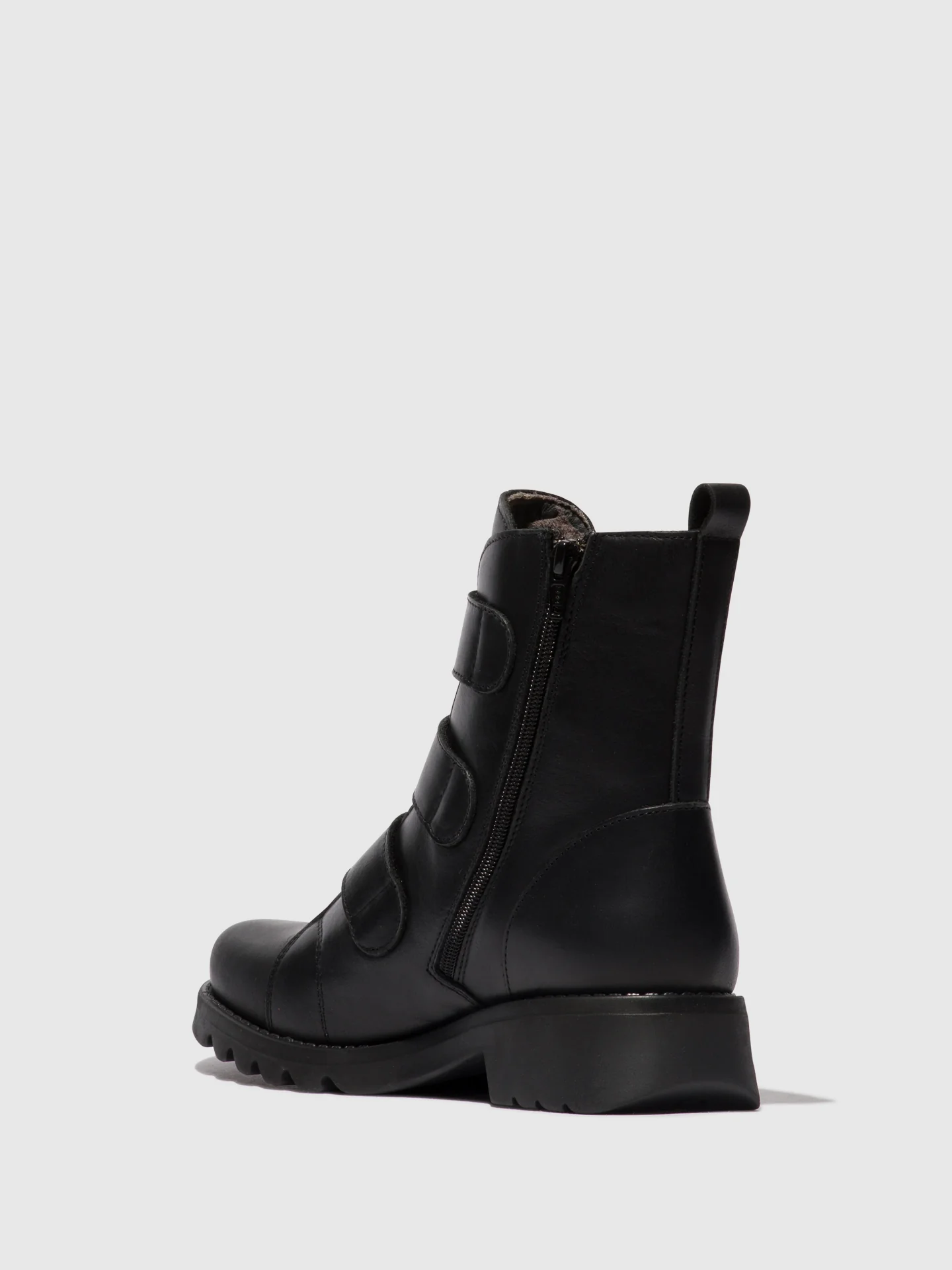 Velcro Ankle Boots RACH790FLY BLACK (ALL BLACK) - Image 3