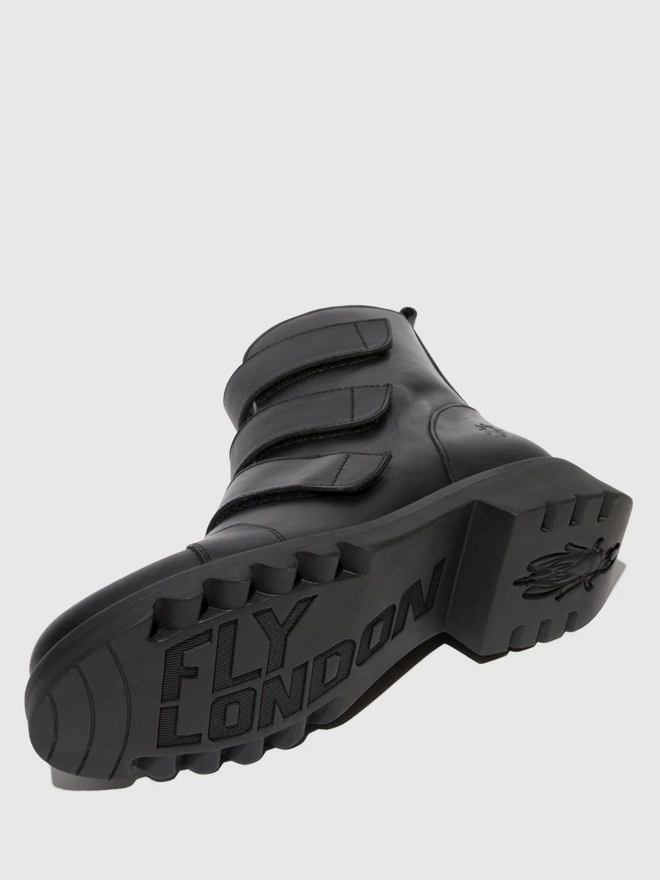 Velcro Ankle Boots RACH790FLY BLACK (ALL BLACK) - Image 4