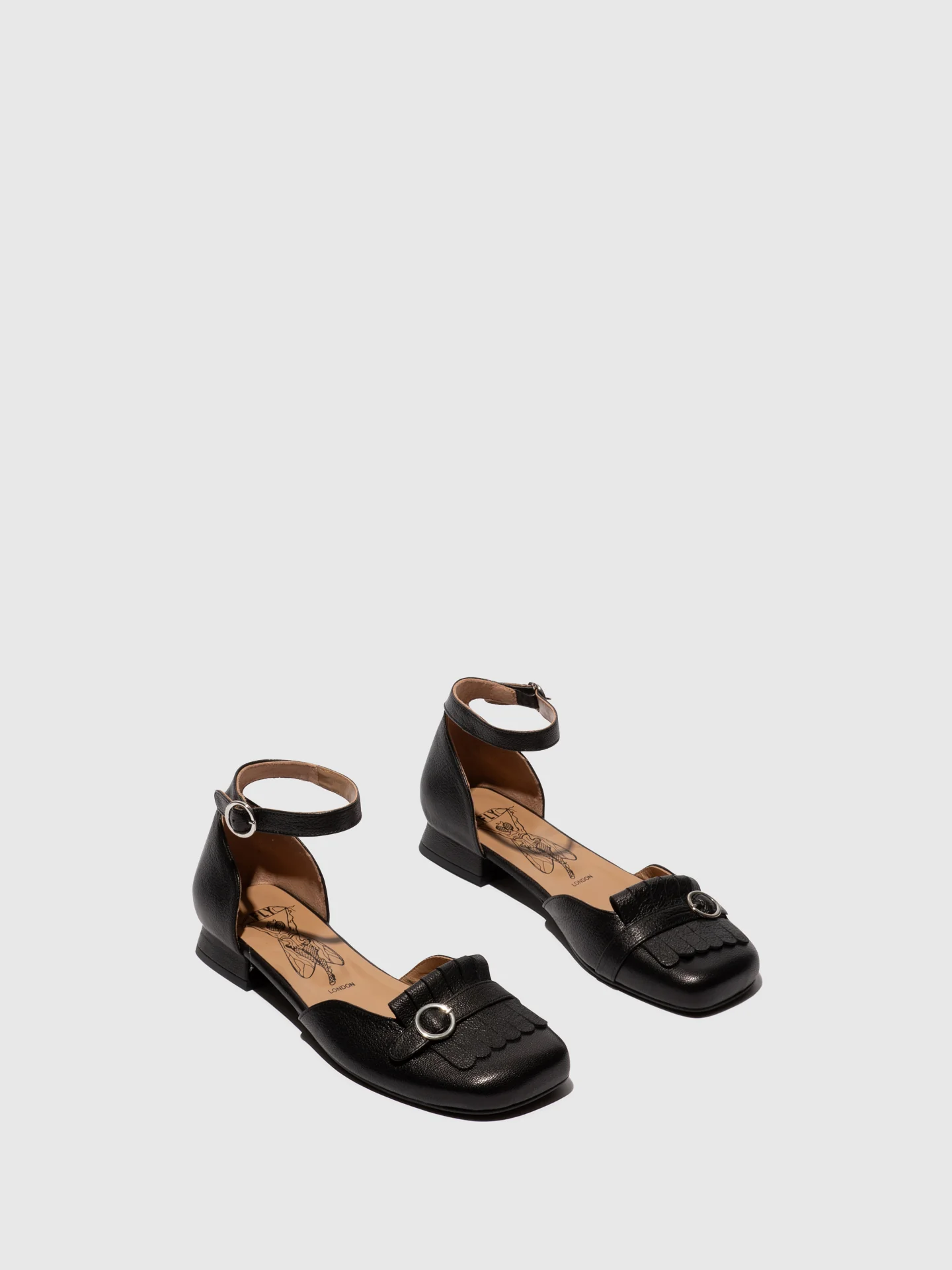 Ankle Strap Sandals CLAI269FLY BLACK - Image 2