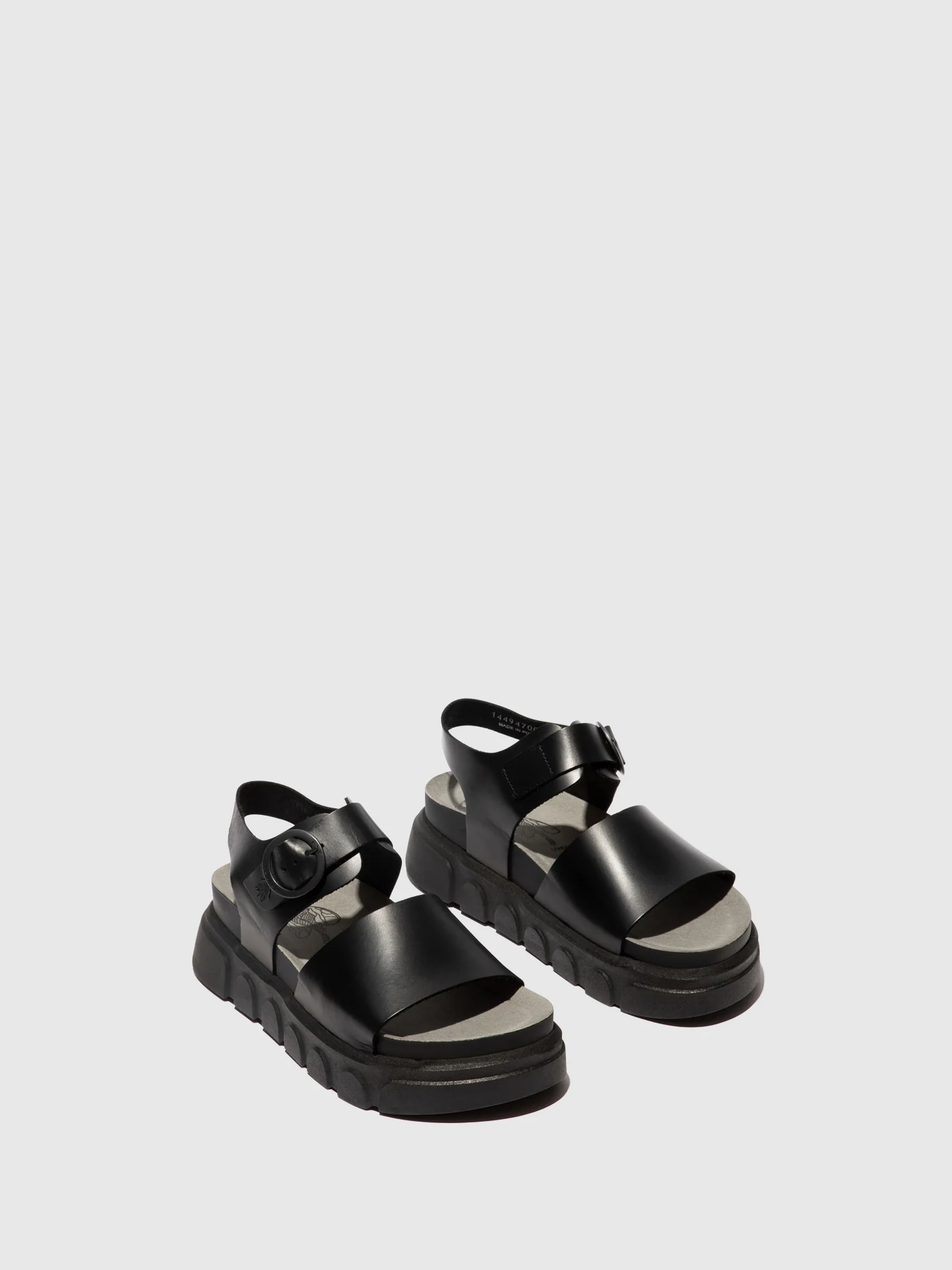 Ankle Strap Sandals CREE947FLY BLACK - Image 2