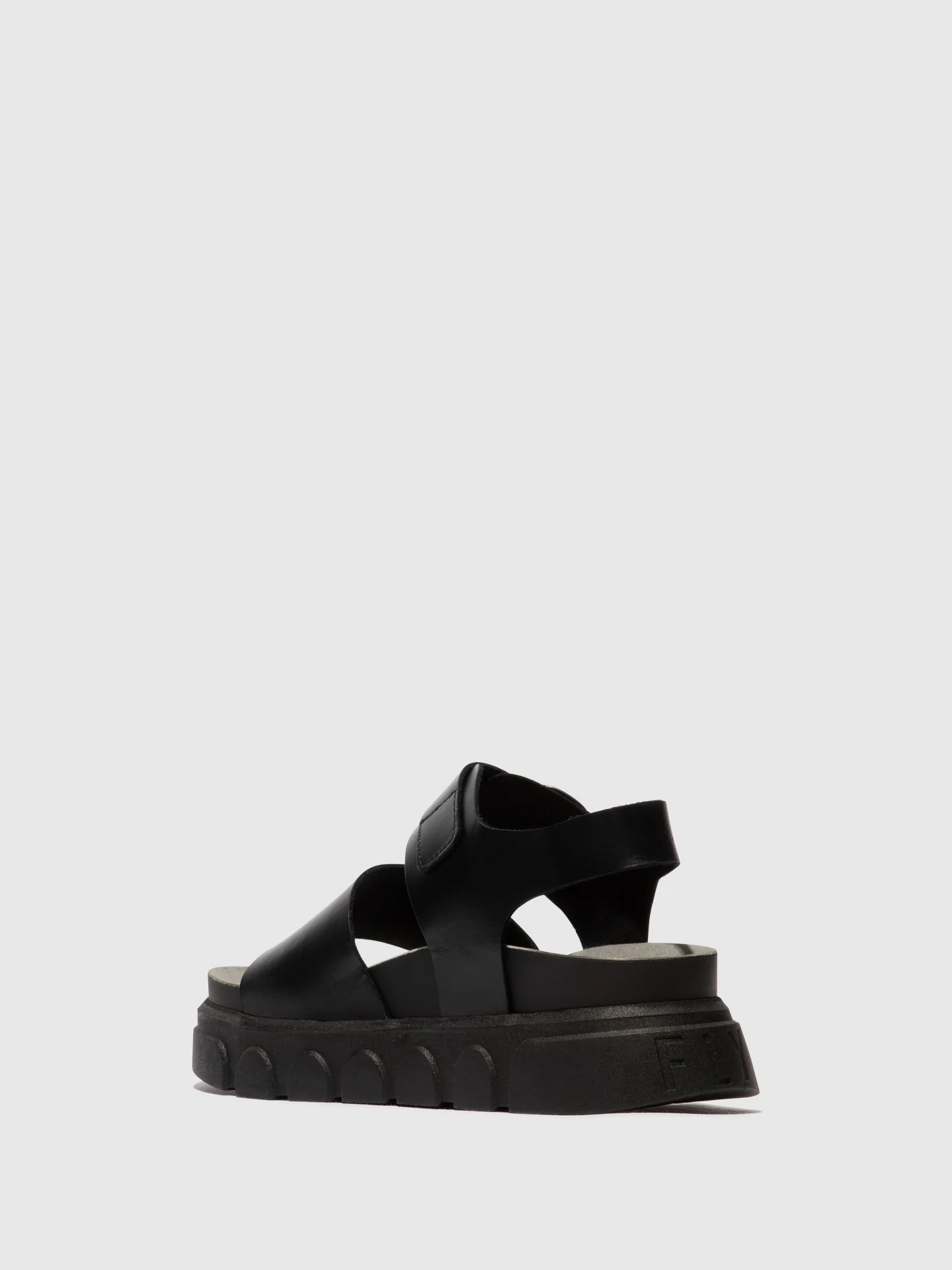 Ankle Strap Sandals CREE947FLY BLACK - Image 3