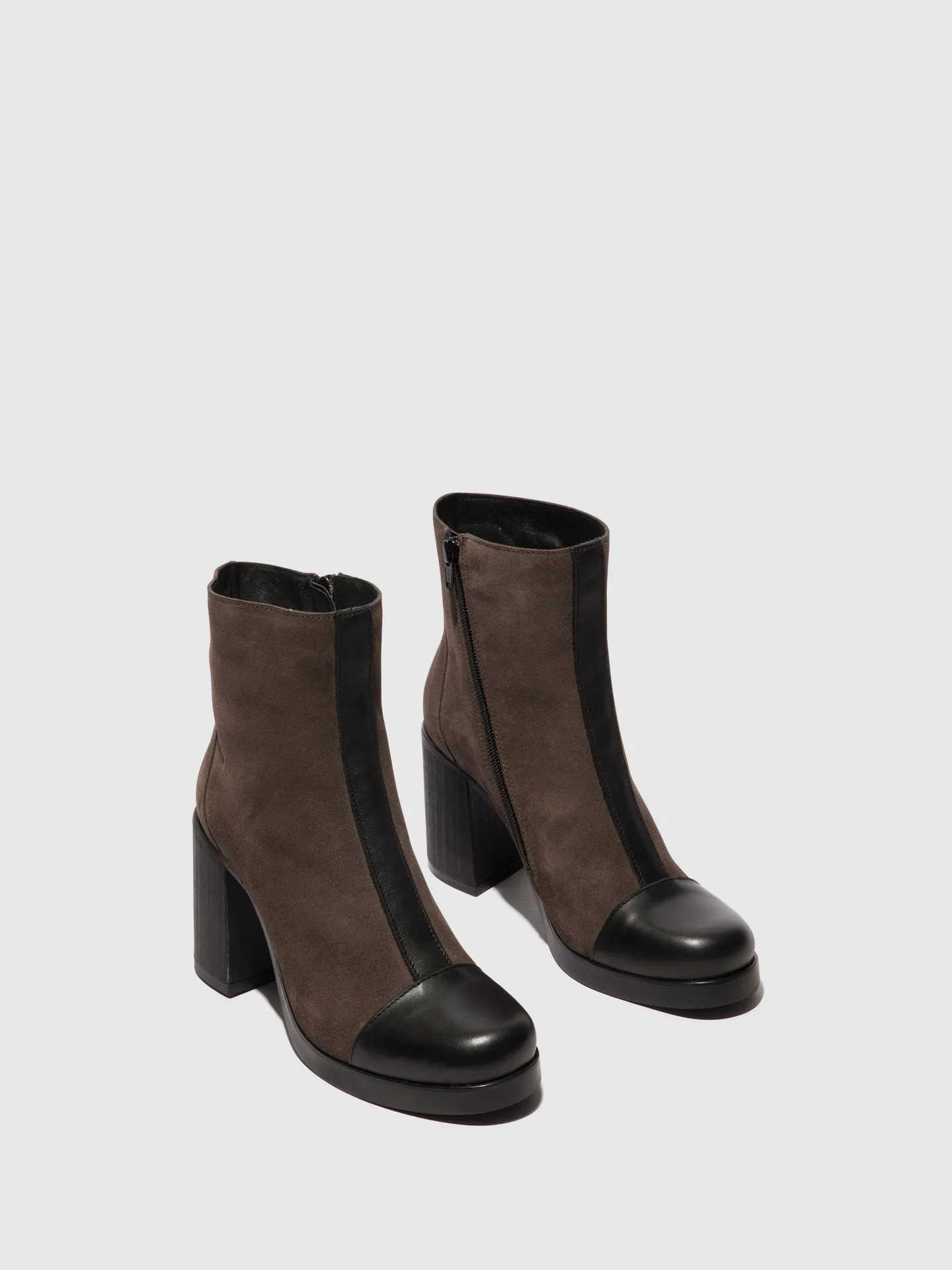 Zip Up Ankle Boots STIR985FLY BLACK/ANTHRACITE - Image 2