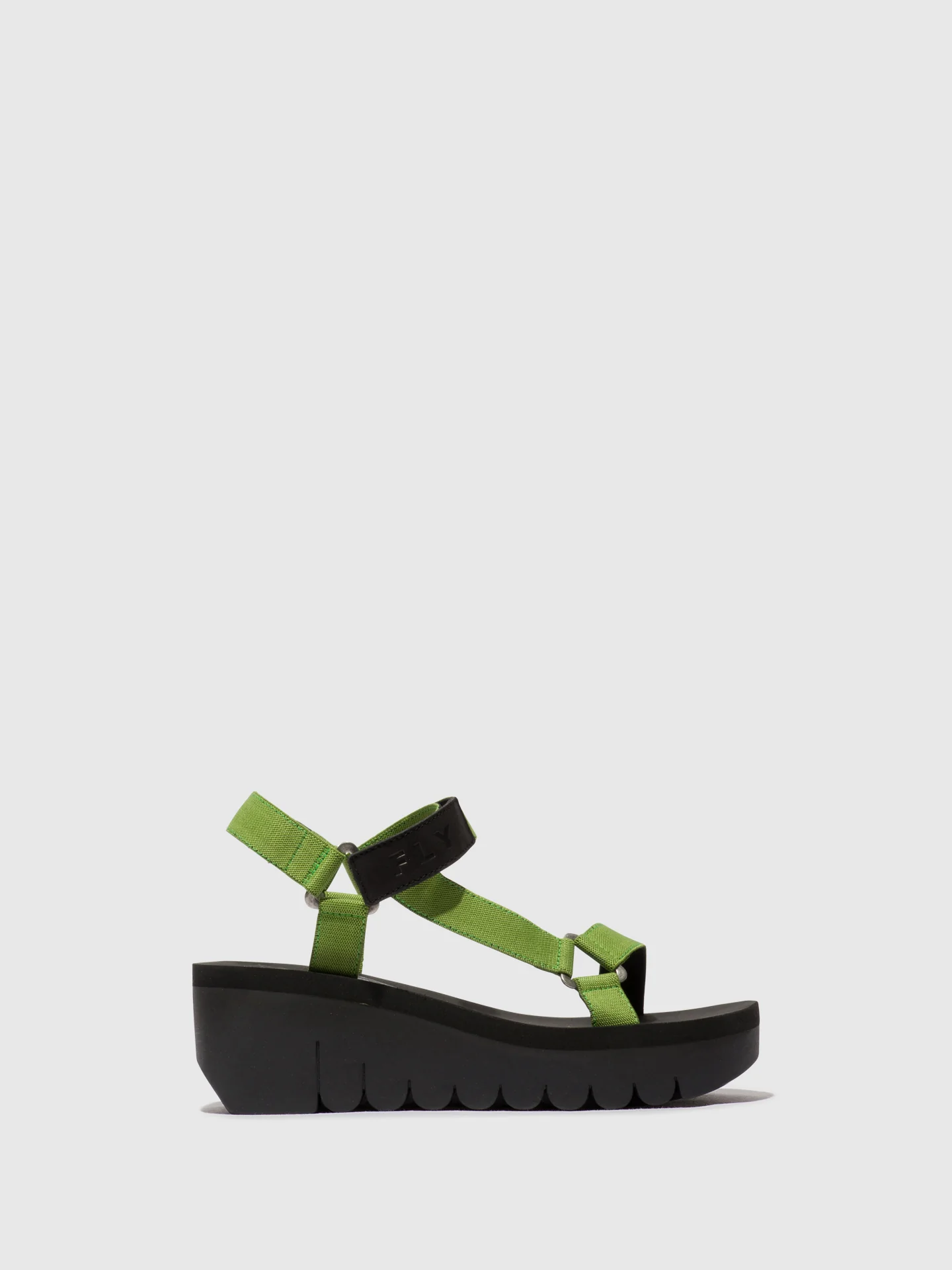 Velcro Sandals YEFA726FLY BLACK/AVOCADO (BLACK