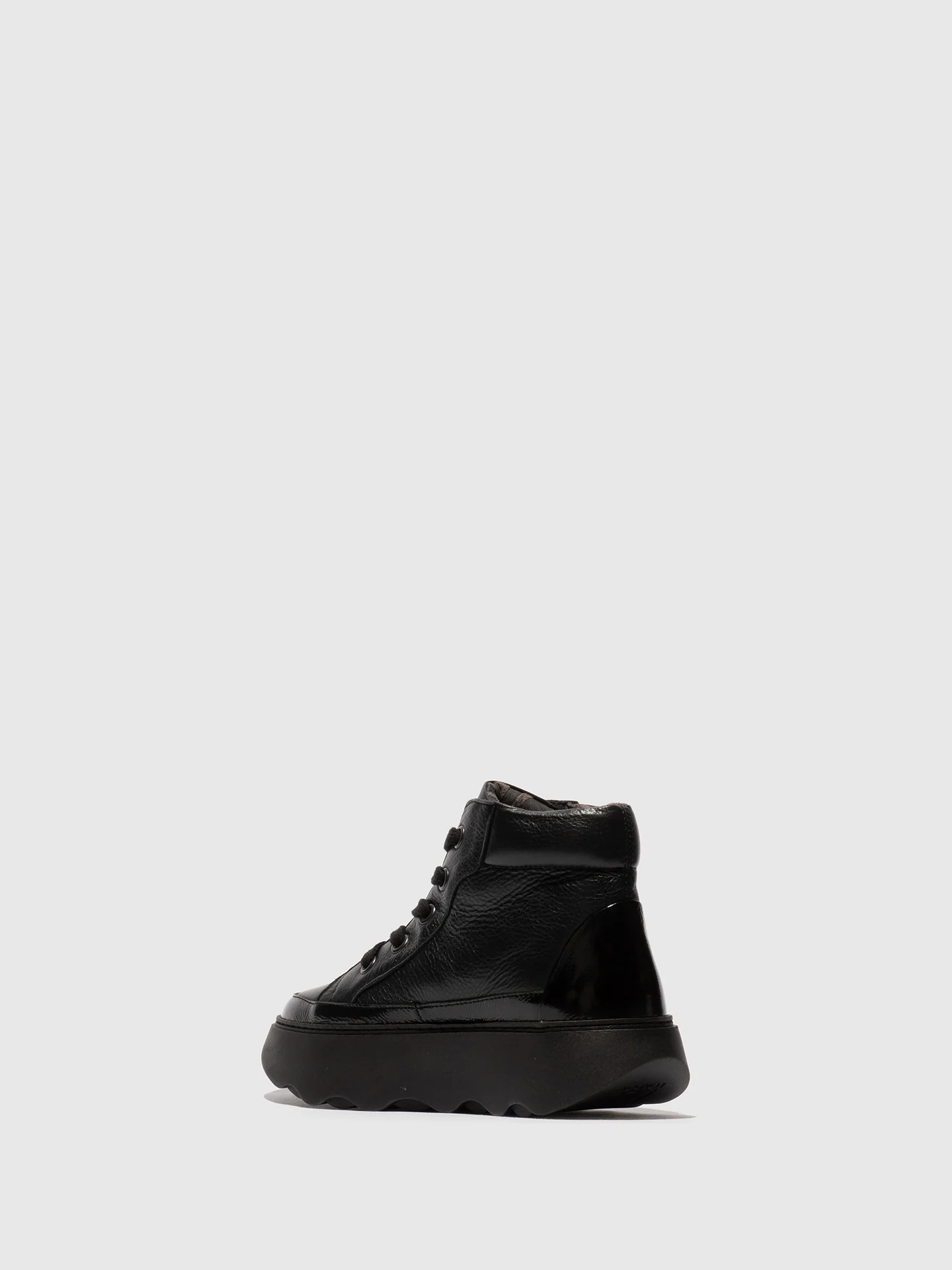 Lace-up Ankle Boots FECH726FLY BLACK/BLACK - Image 3