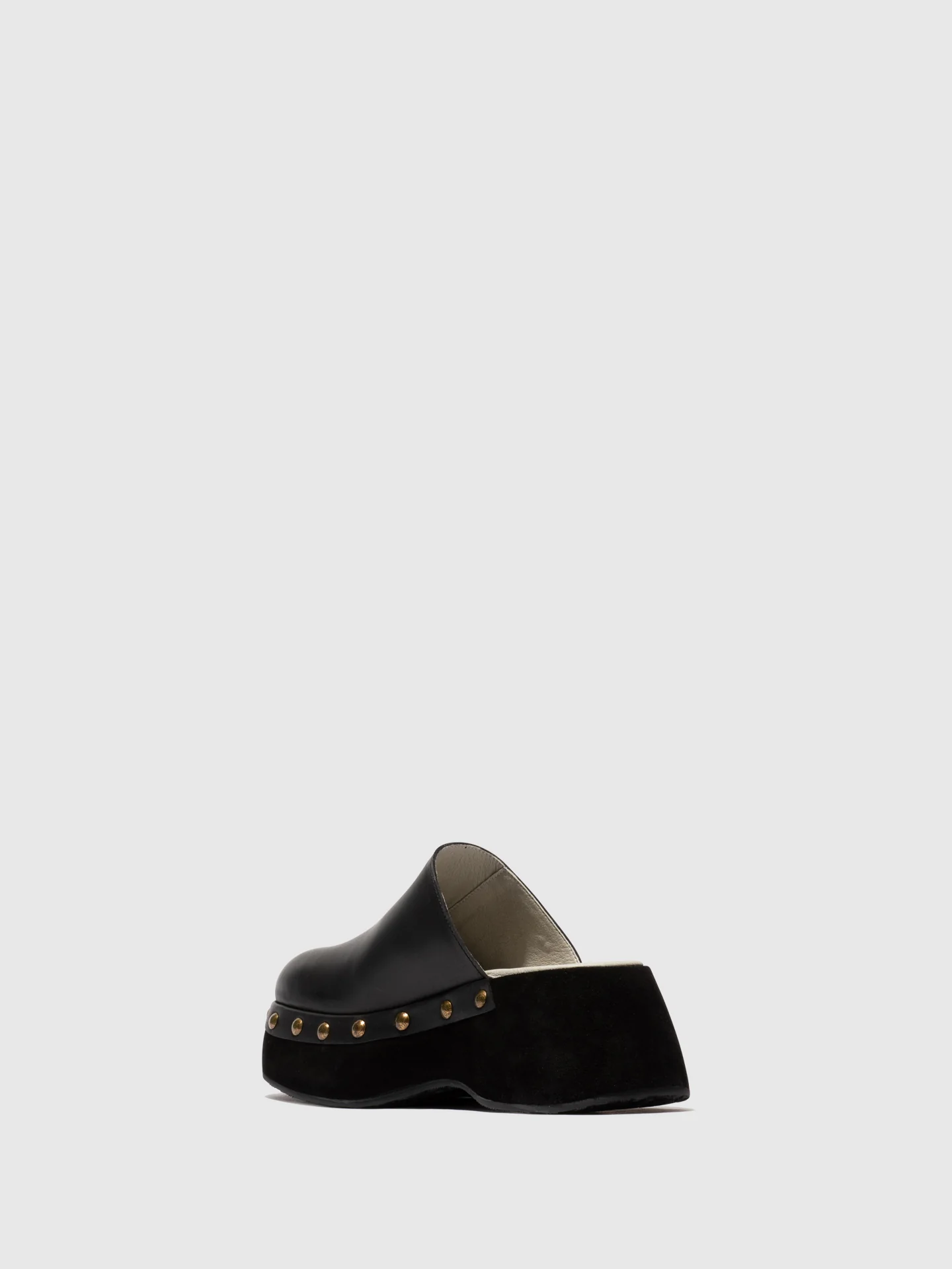 Round Toe Clogs BLEK079FLY BLACK/BLACK - Image 3