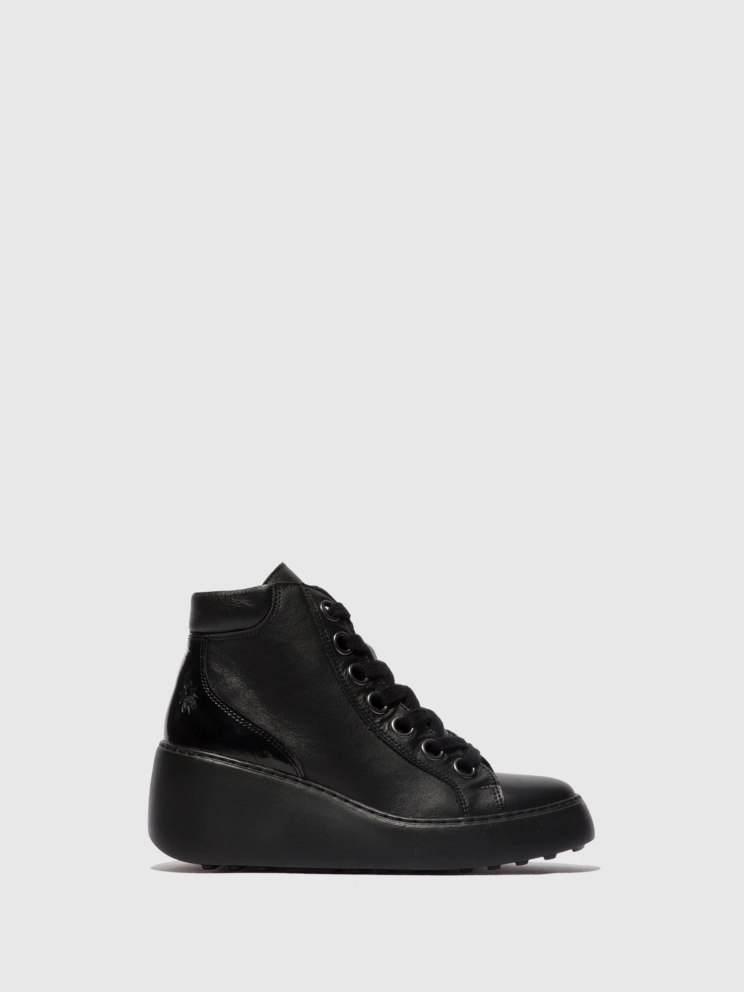 Lace-up Ankle Boots DICE468FLY BLACK (BLACK SOLE)
