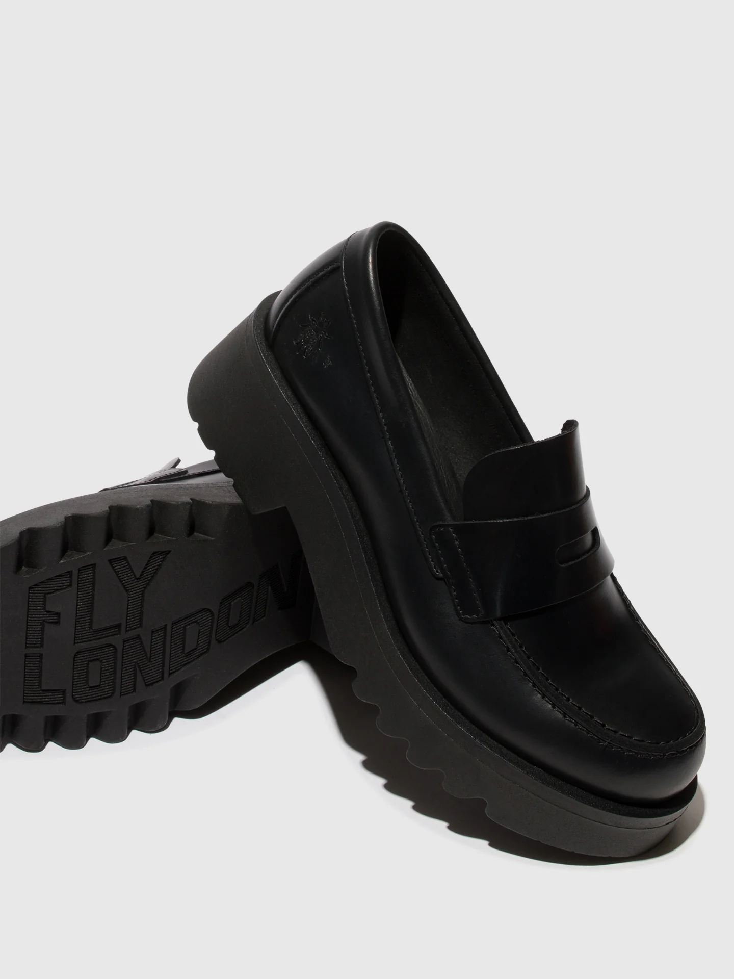 Loafers Shoes MOAT948FLY BLACK (BLACK SOLE) - Image 4