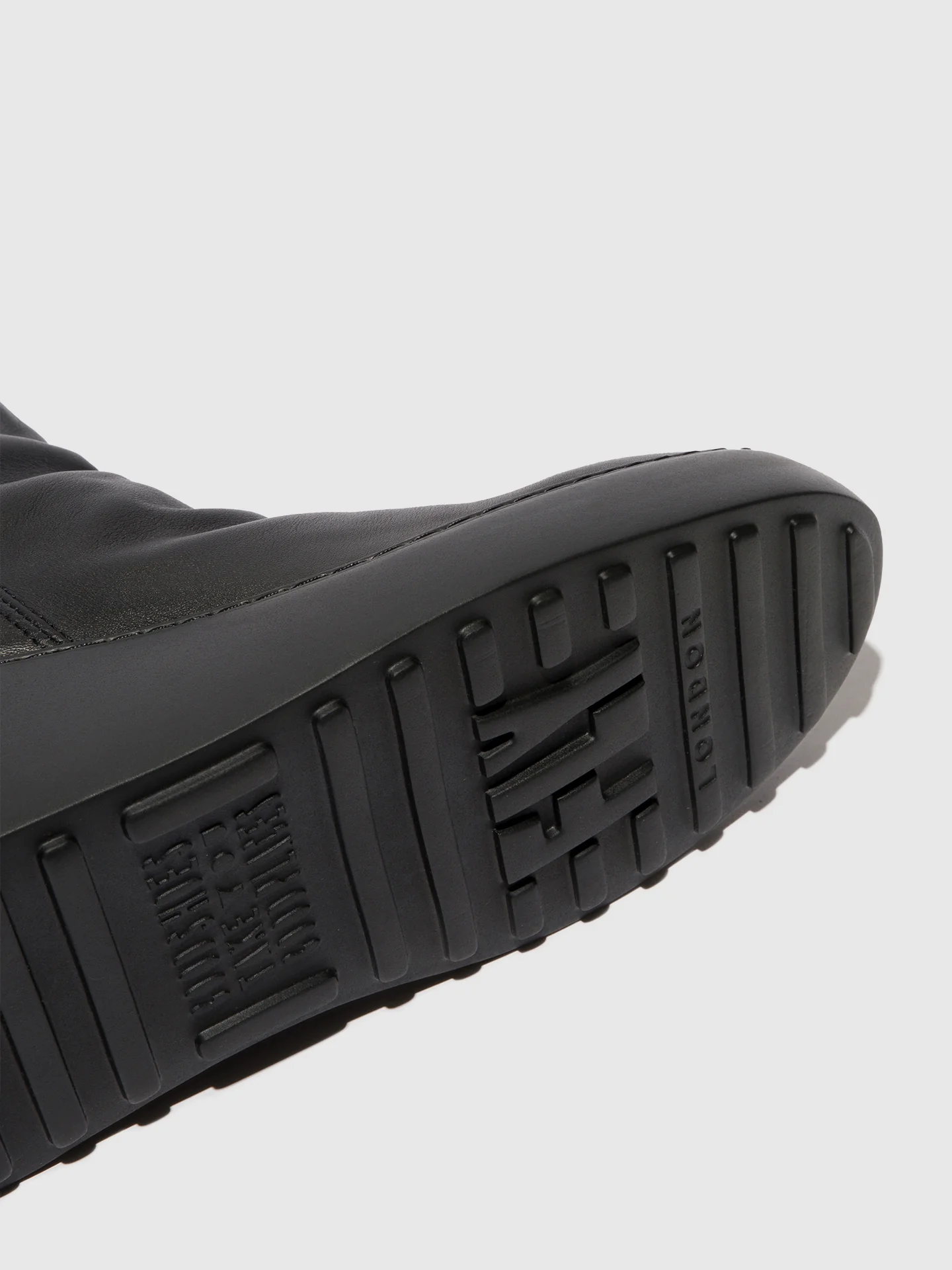 Zip Up Ankle Boots DABE461FLY BLACK (BLACK SOLE) - Image 4