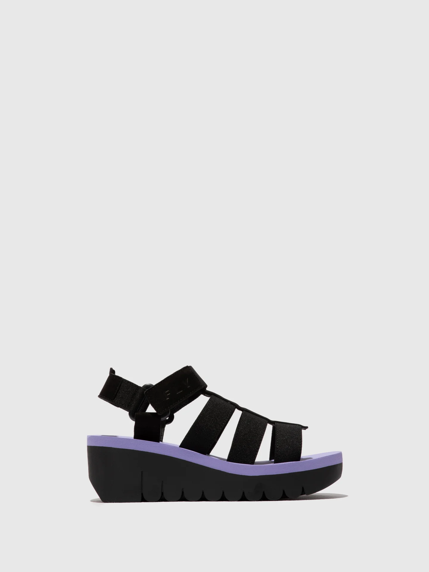 Strappy Sandals YOJI198FLY BLACK/BLACK/VIOLET