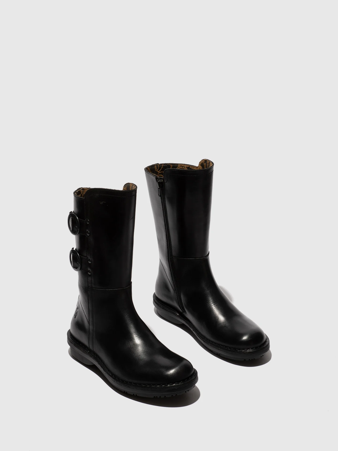 Buckle Ankle Boots FECY169FLY BLACK - Image 2