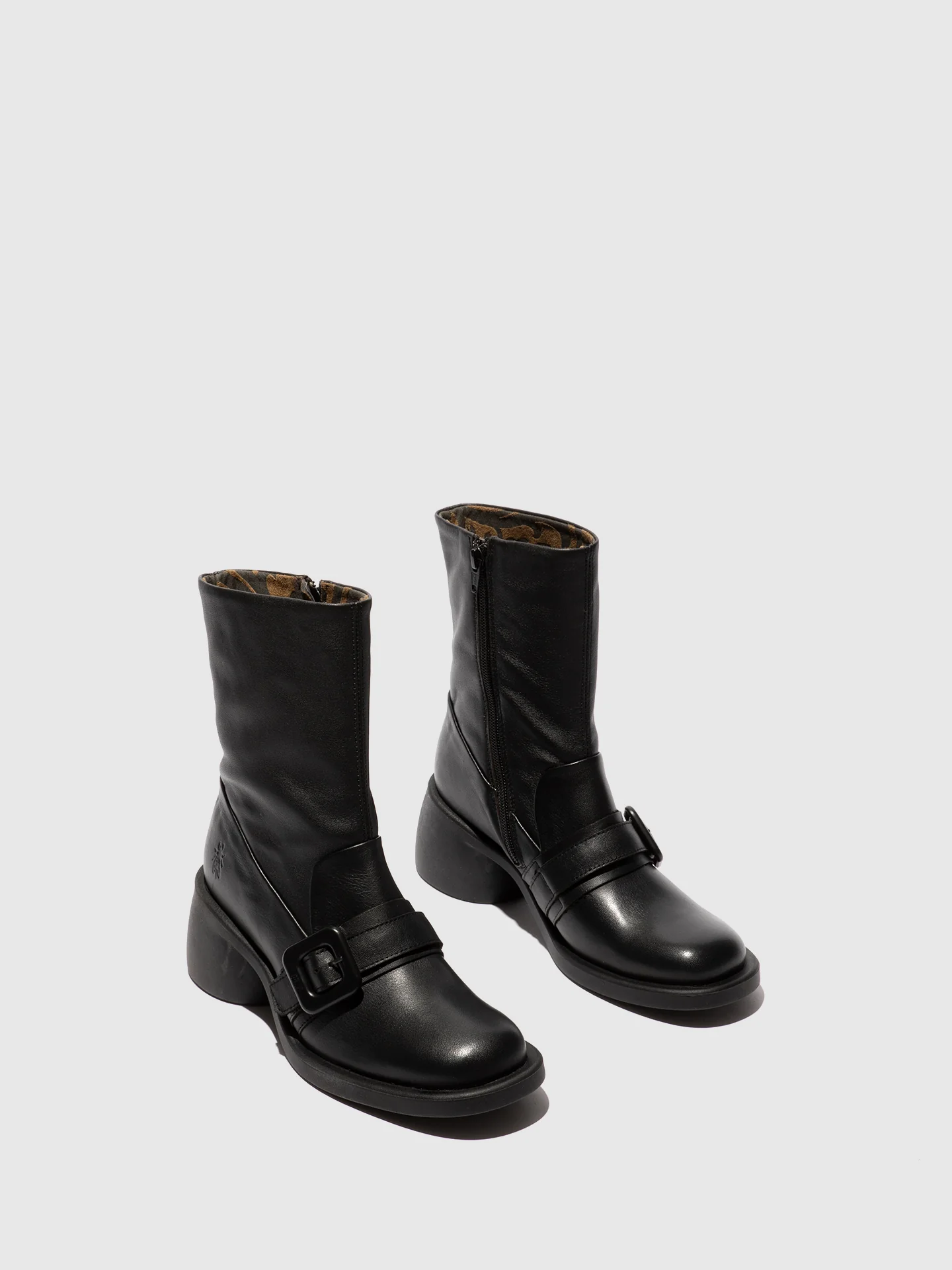 Buckle Ankle Boots HUDA303FLY BLACK - Image 2
