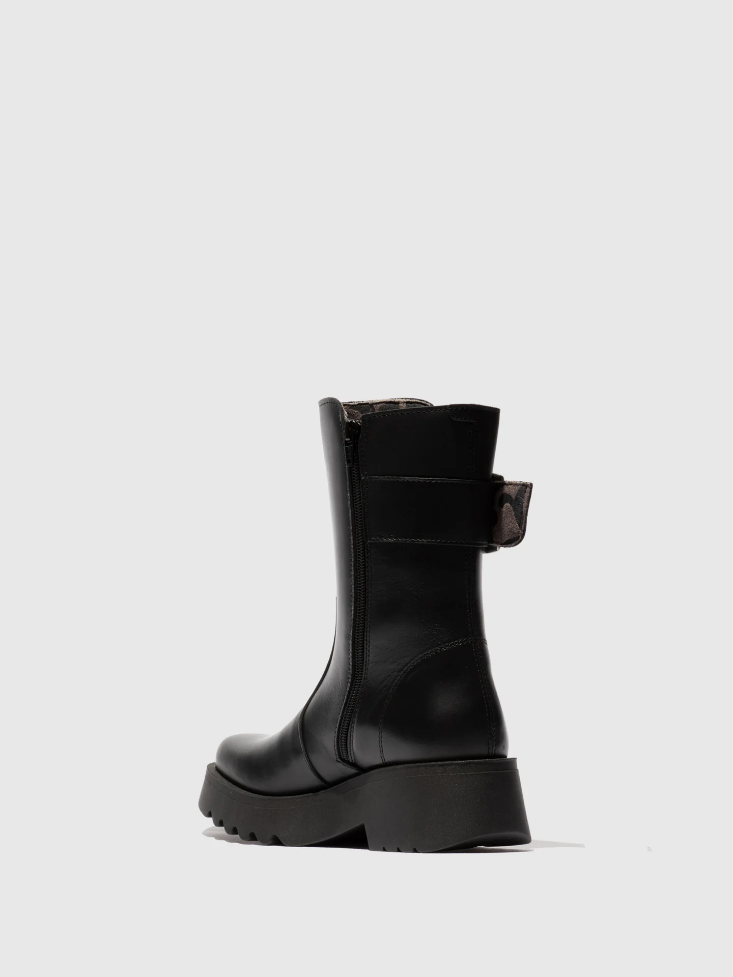 Buckle Ankle Boots MAZZ127FLY BLACK - Image 3