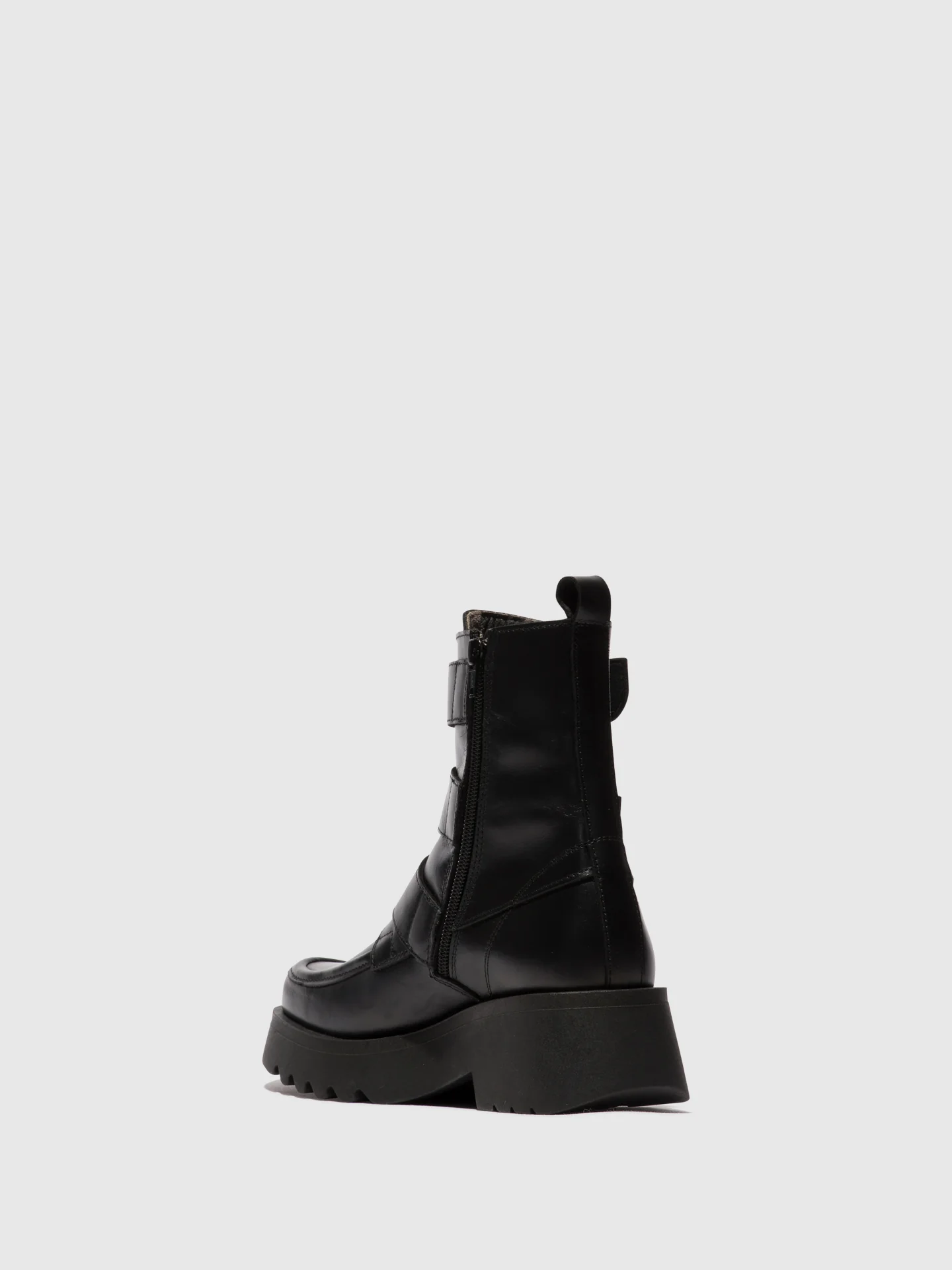 Buckle Ankle Boots MOCK972FLY BLACK - Image 3