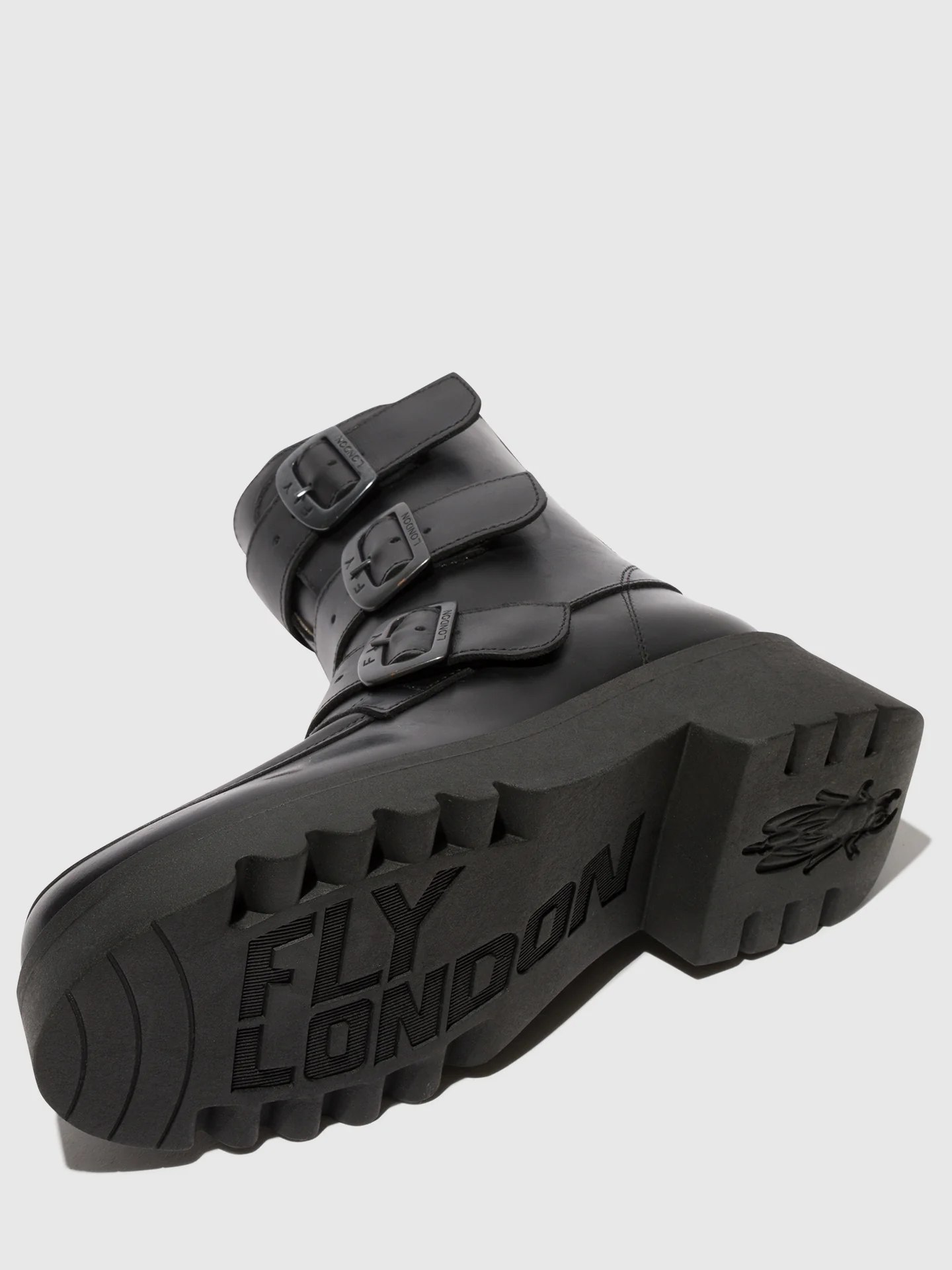 Buckle Ankle Boots MOCK972FLY BLACK - Image 4