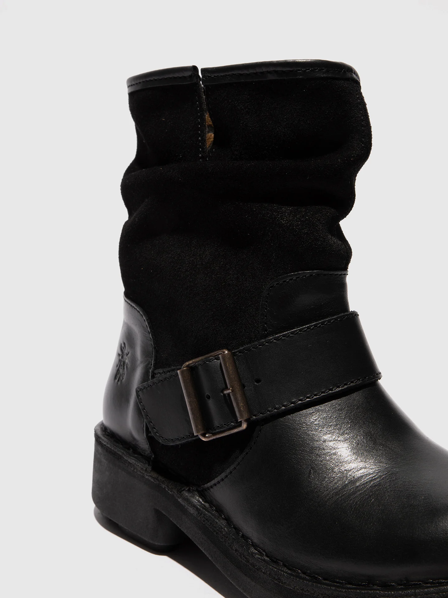 Buckle Ankle Boots NALY141FLY BLACK - Image 4