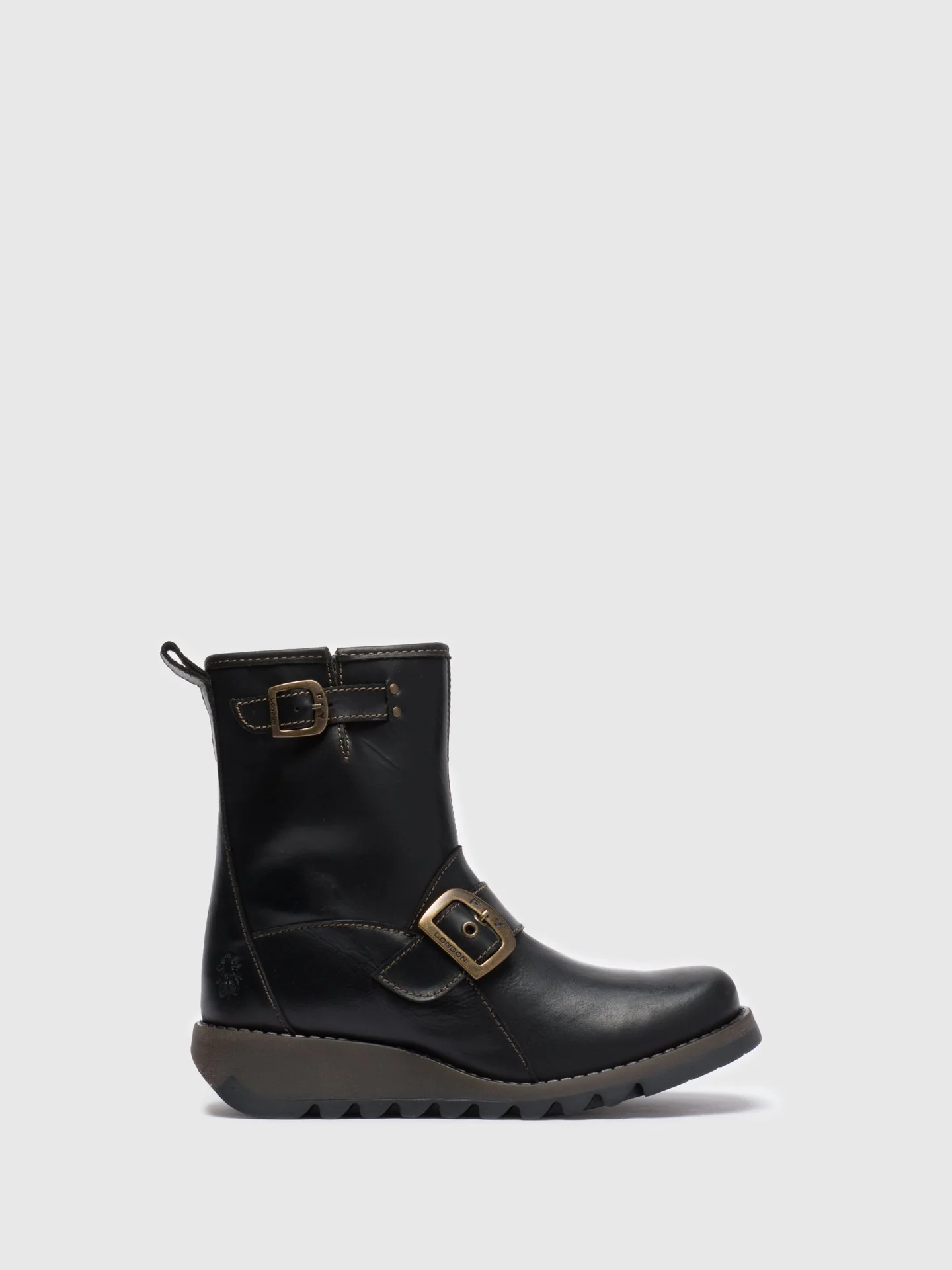 Buckle Ankle Boots SINO525FLY BLACK