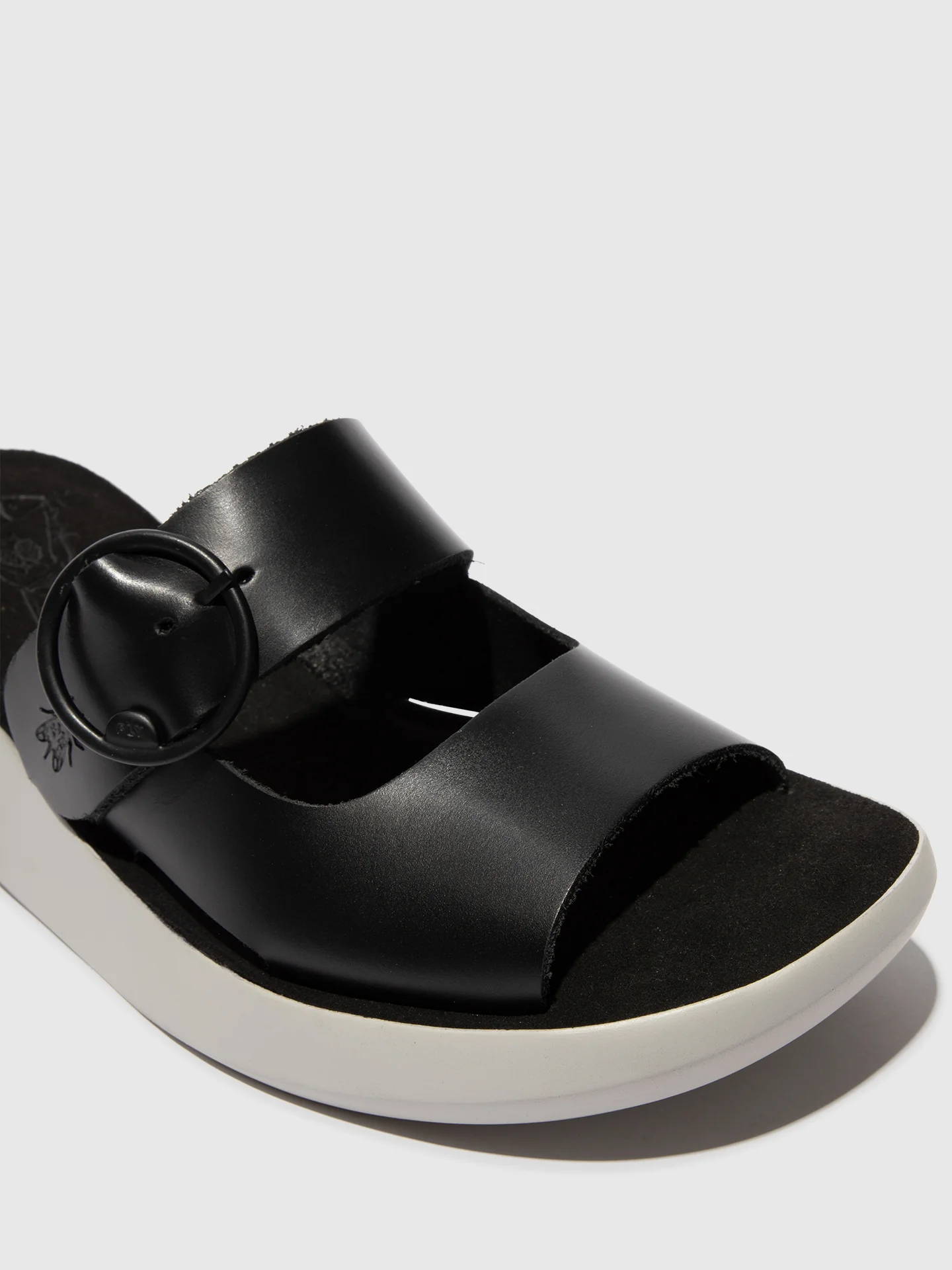 Buckle Mules BAFI029FLY BLACK - Image 4