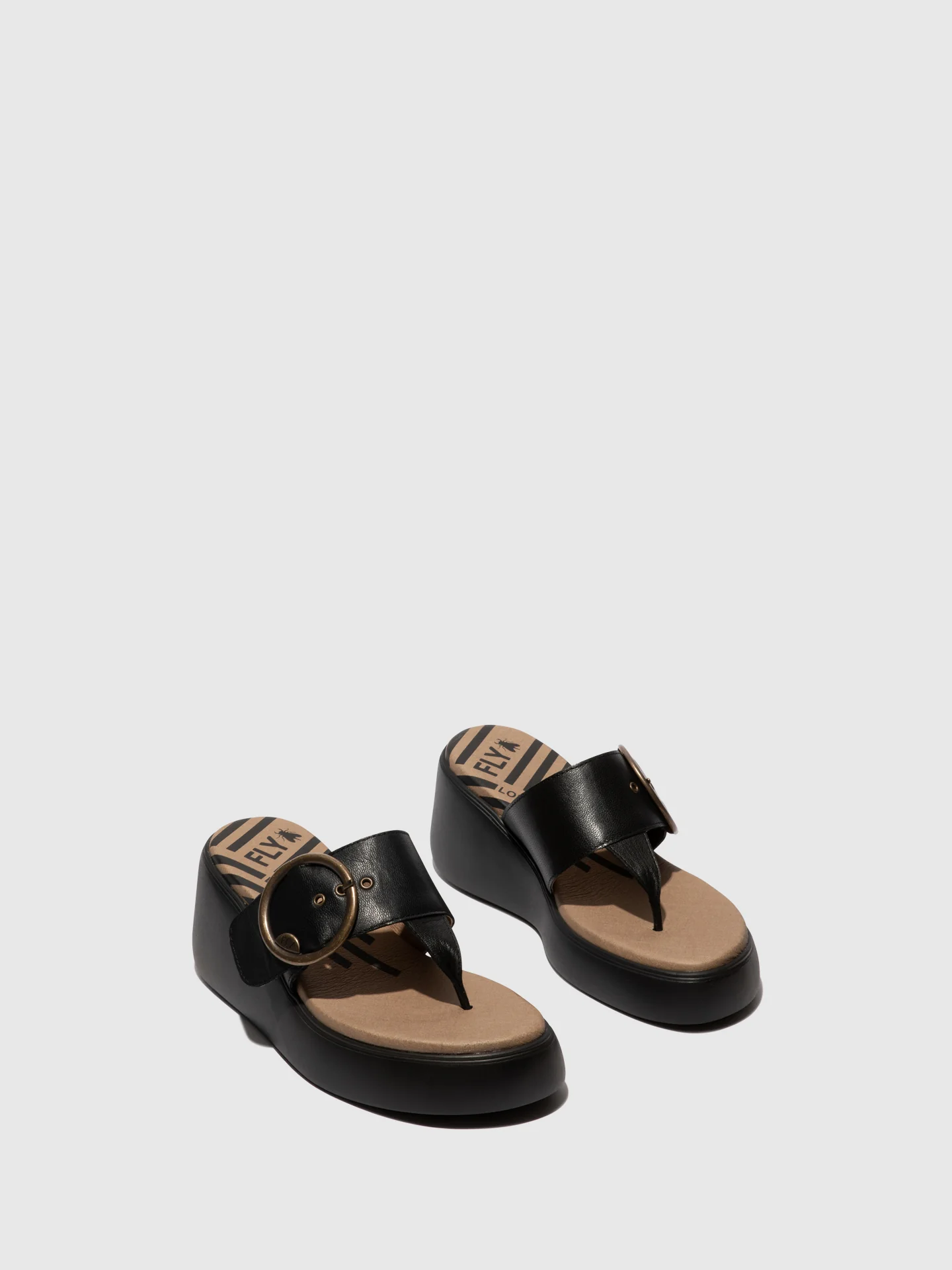 Buckle Mules DAFI938FLY BLACK - Image 2