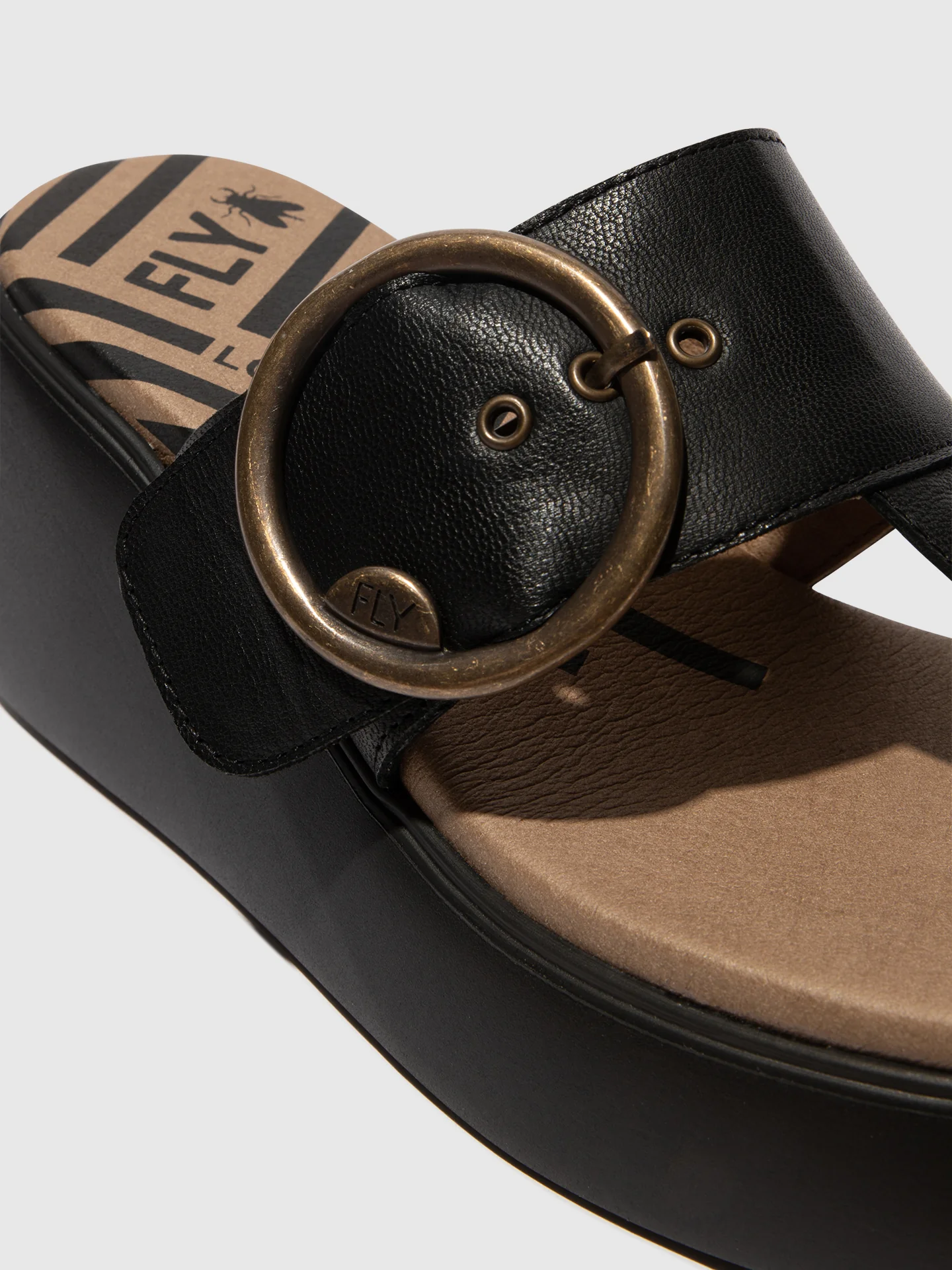 Buckle Mules DAFI938FLY BLACK - Image 4