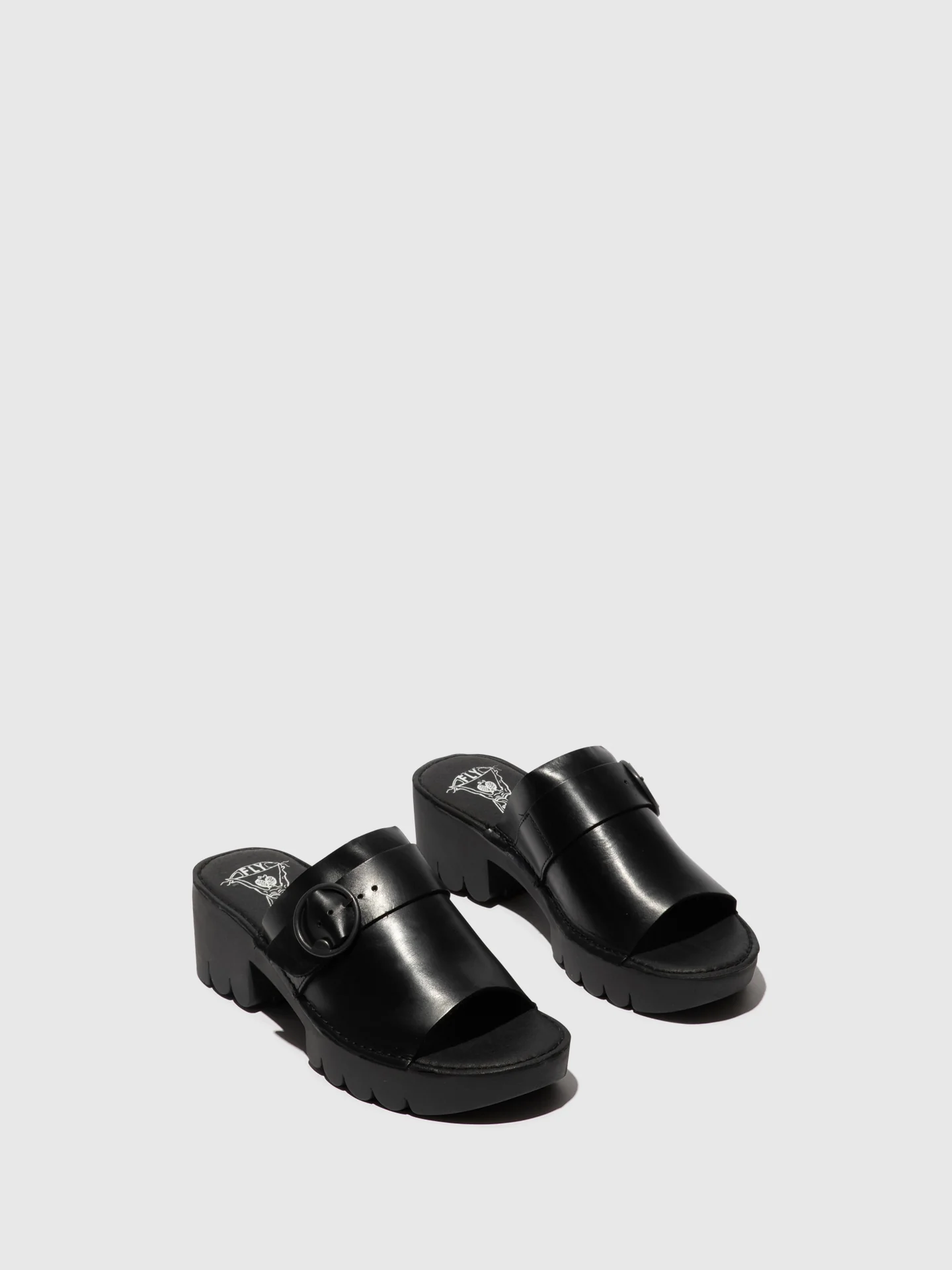 Buckle Mules EPLE519FLY BLACK - Image 2
