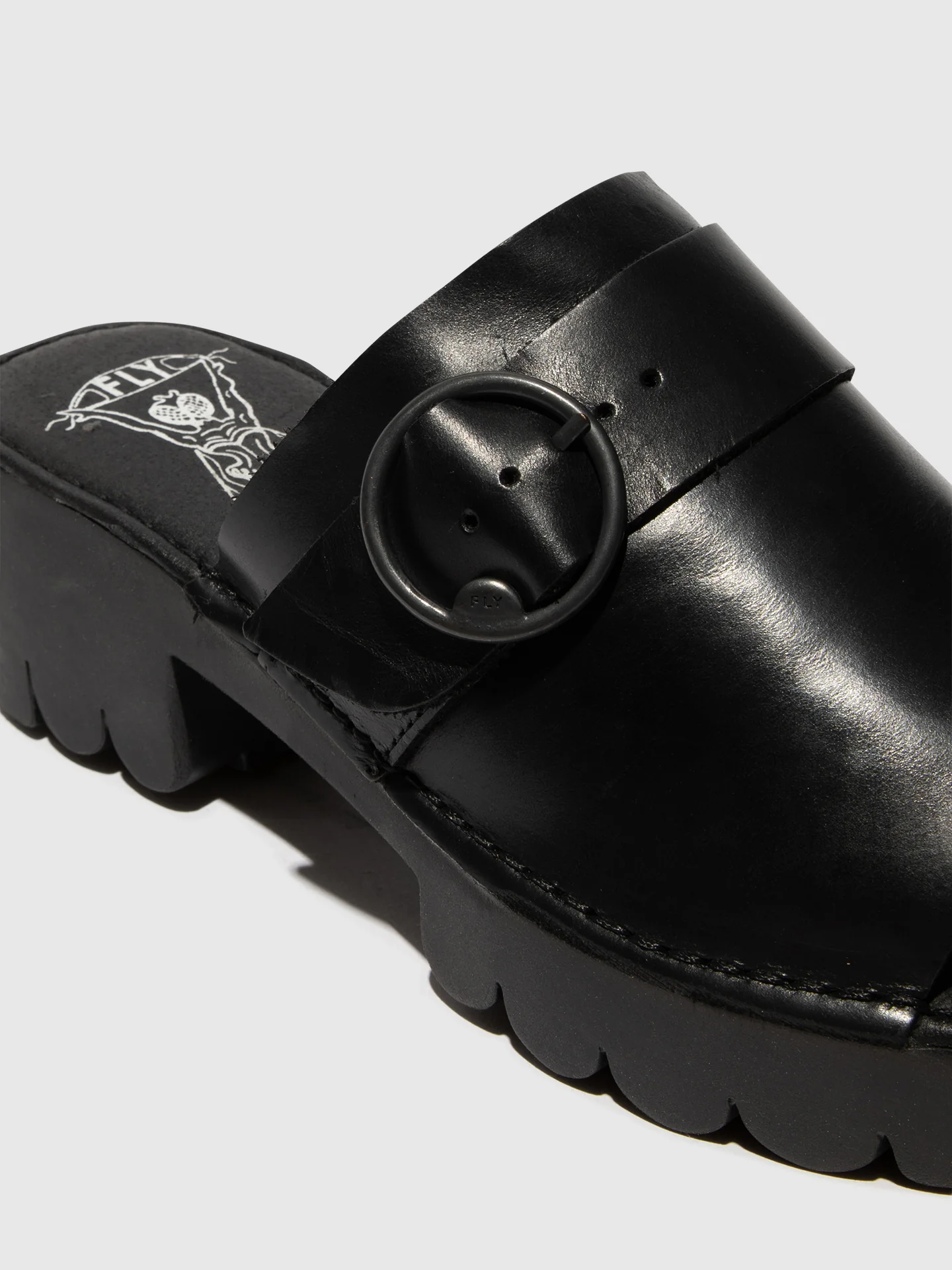 Buckle Mules EPLE519FLY BLACK - Image 4