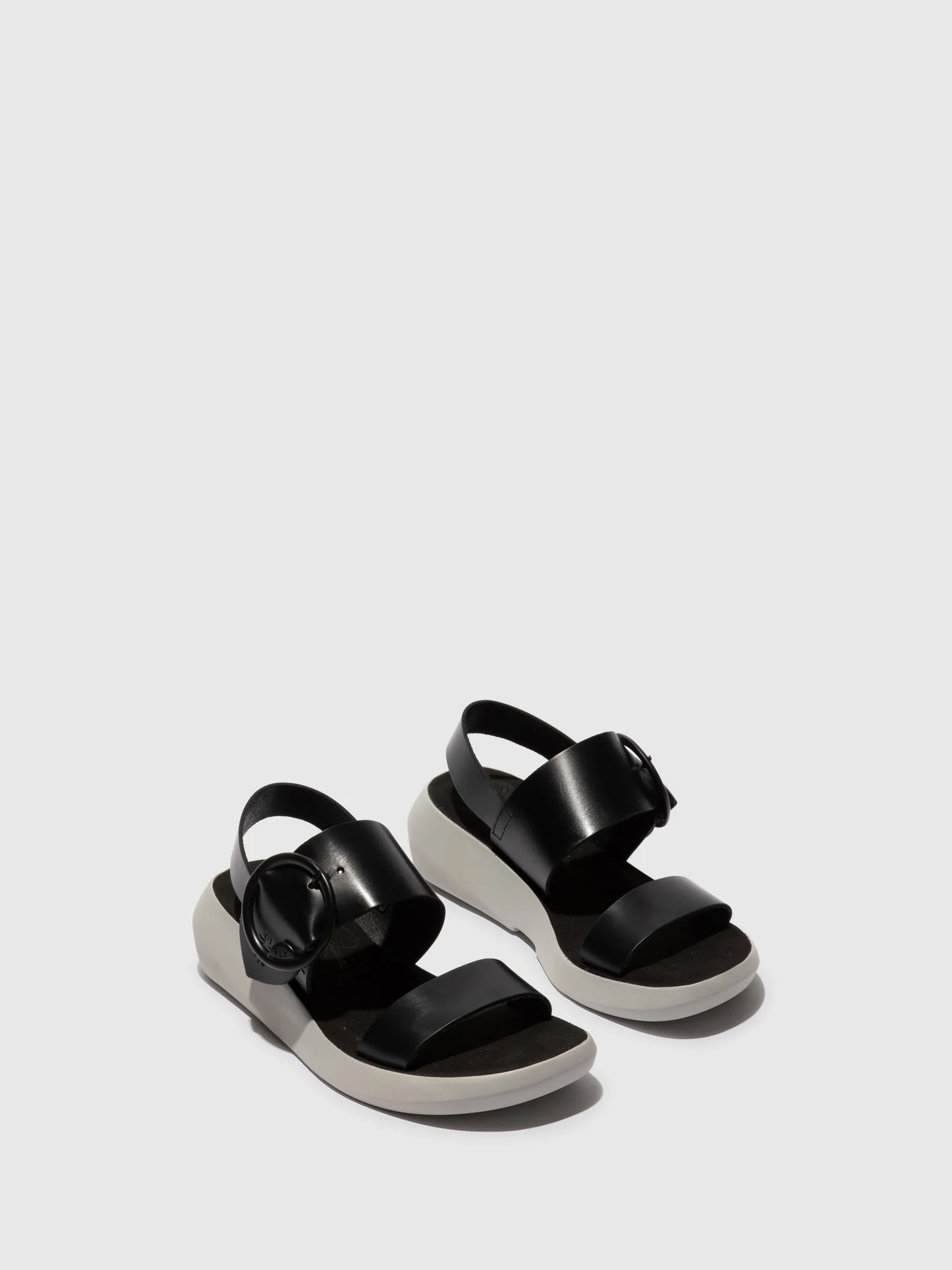 Buckle Sandals BANI739FLY BLACK - Image 2