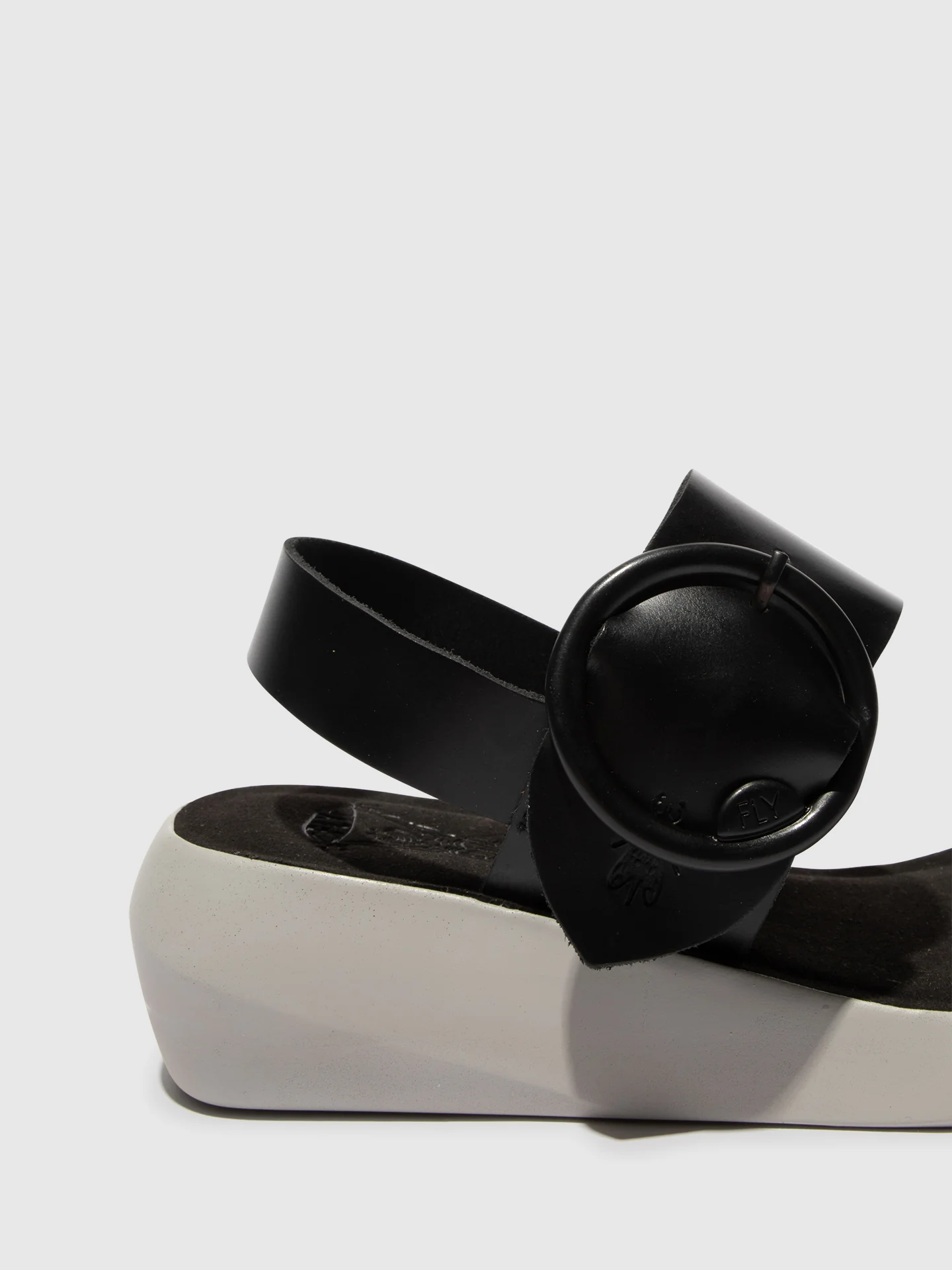 Buckle Sandals BANI739FLY BLACK - Image 4