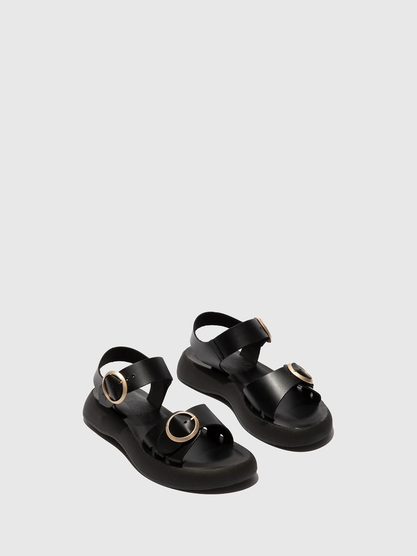 Buckle Sandals BUNK604FLY BLACK - Image 2