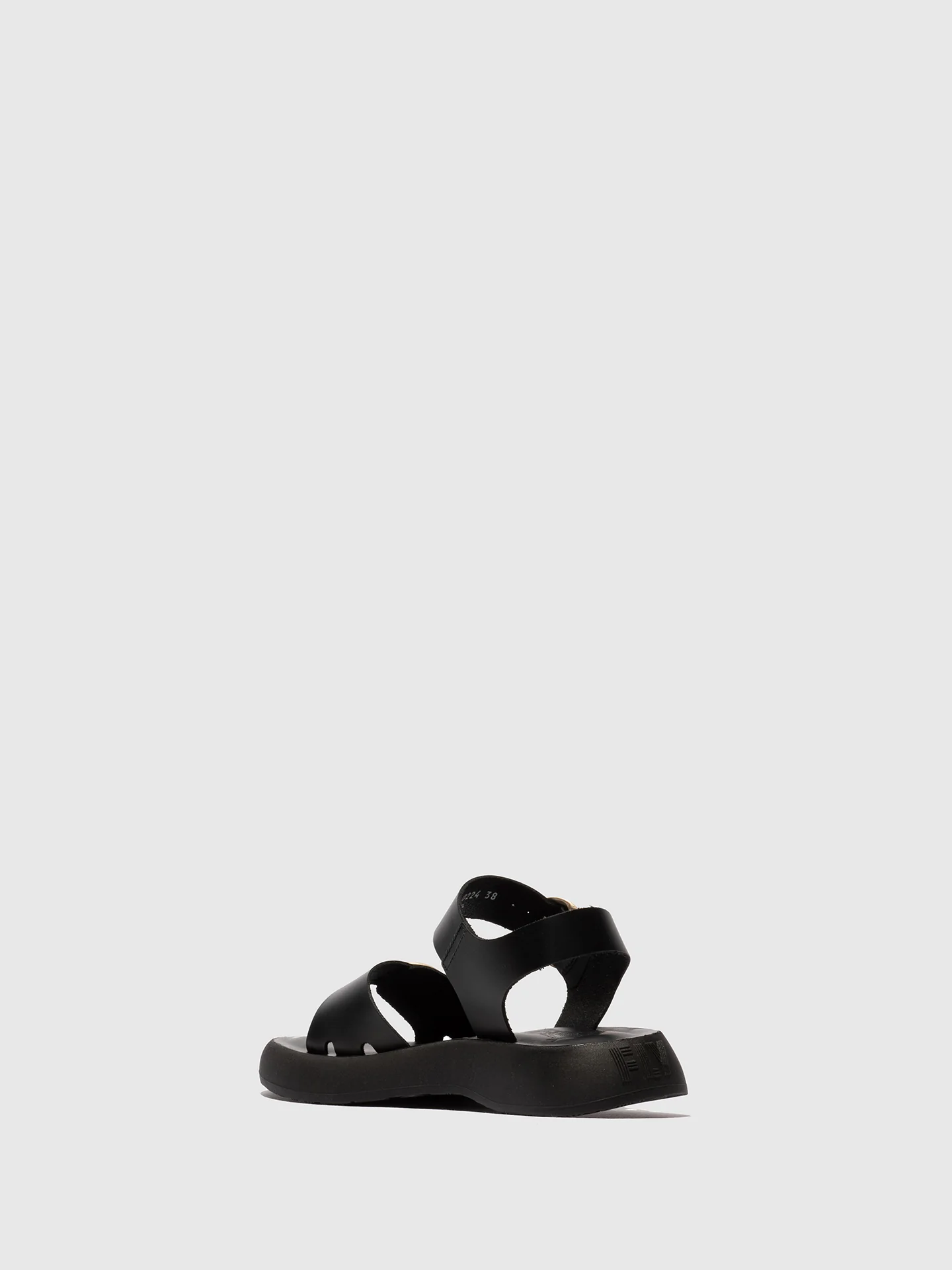 Buckle Sandals BUNK604FLY BLACK - Image 3