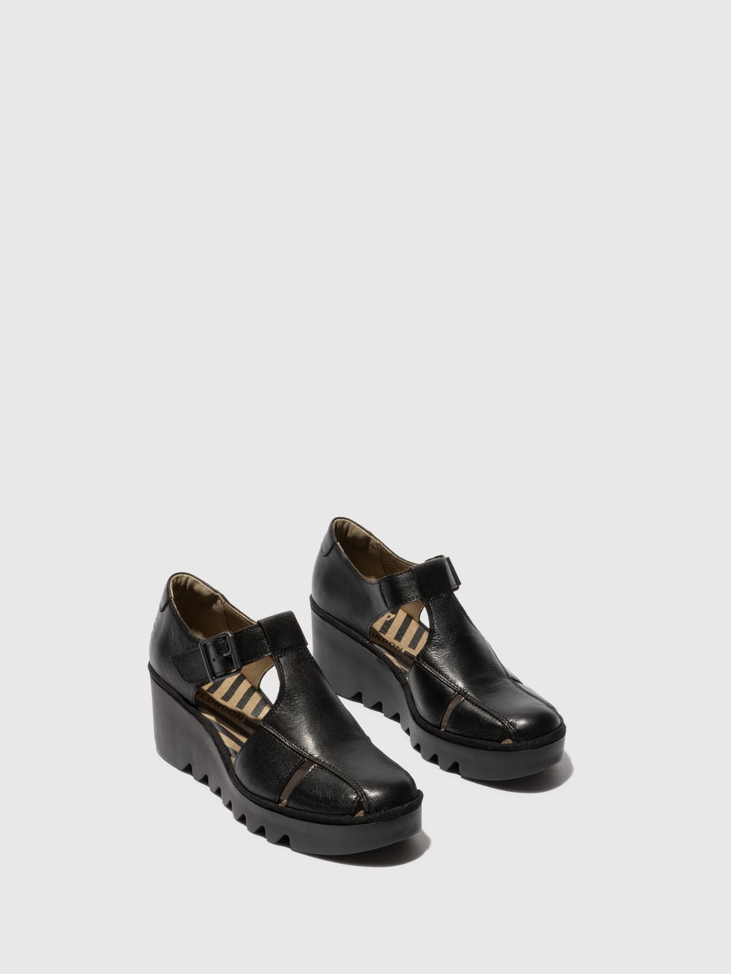 Buckle Sandals BURI481FLY BLACK - Image 2