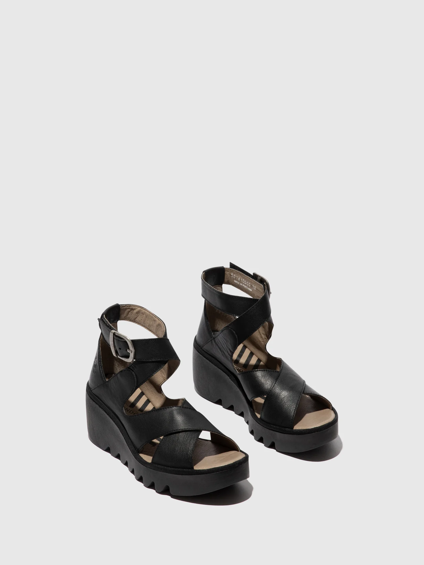 Buckle Sandals BYRE410FLY BLACK - Image 2