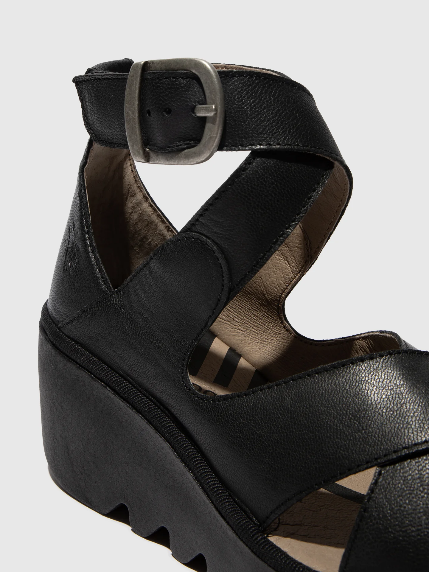 Buckle Sandals BYRE410FLY BLACK - Image 4