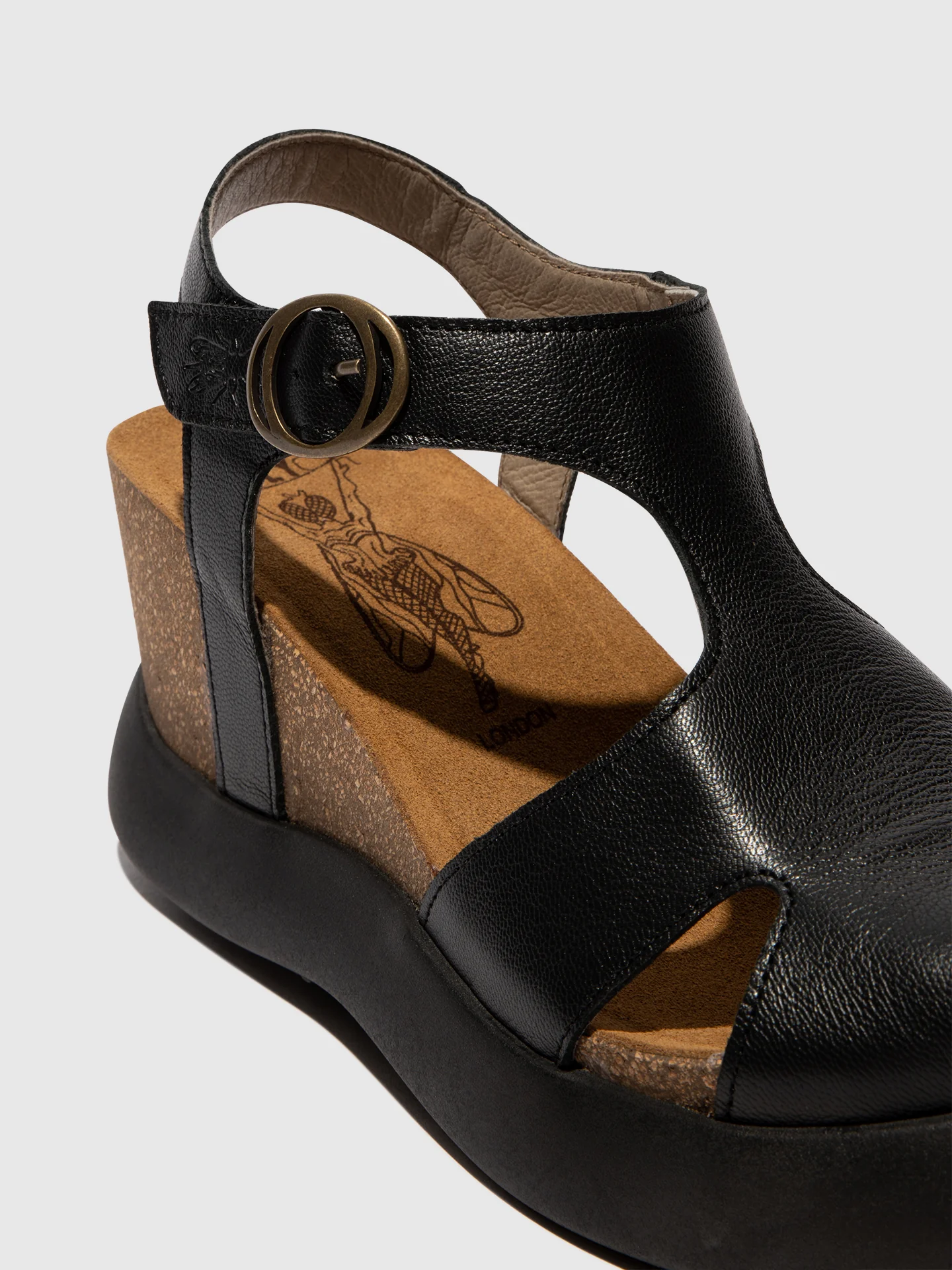 Buckle Sandals GOVA962FLY BLACK - Image 4