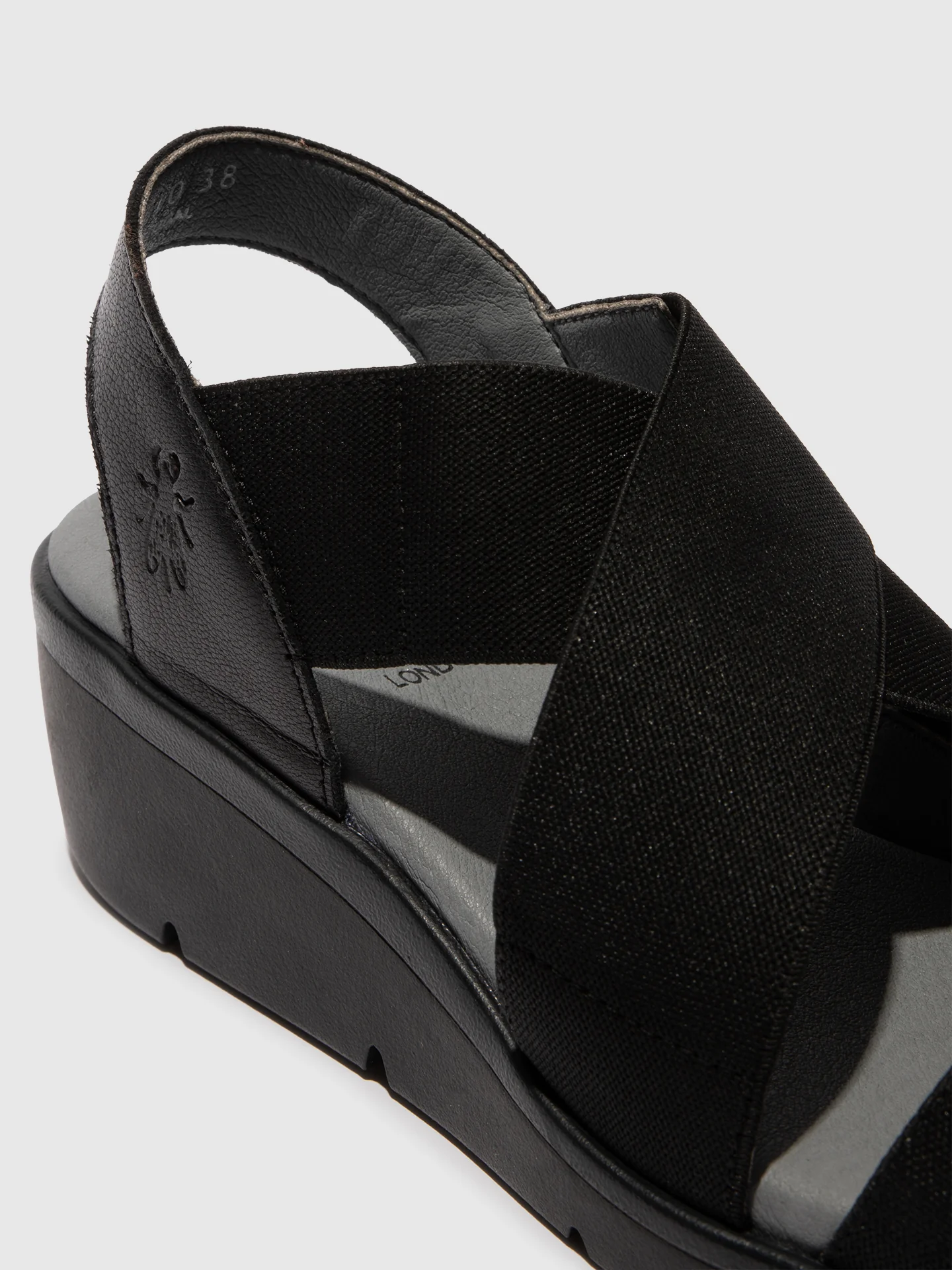 Elasticated Sandals NOLI056FLY BLACK - Image 4