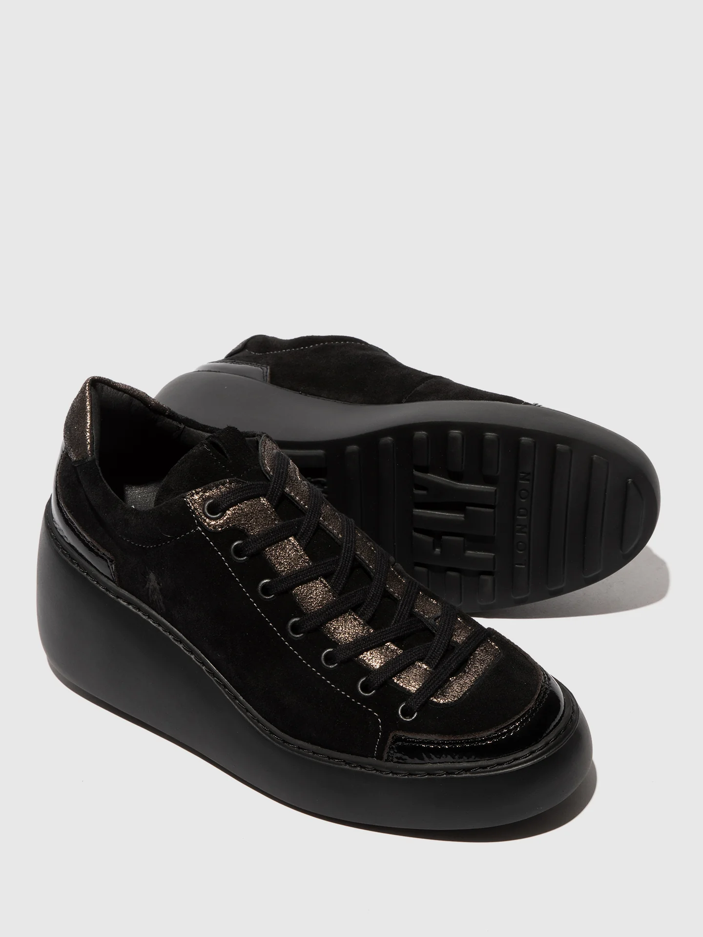 Lace-up Trainers DUFY671FLY BLACK/GRAPHITE/BLACK - Image 4