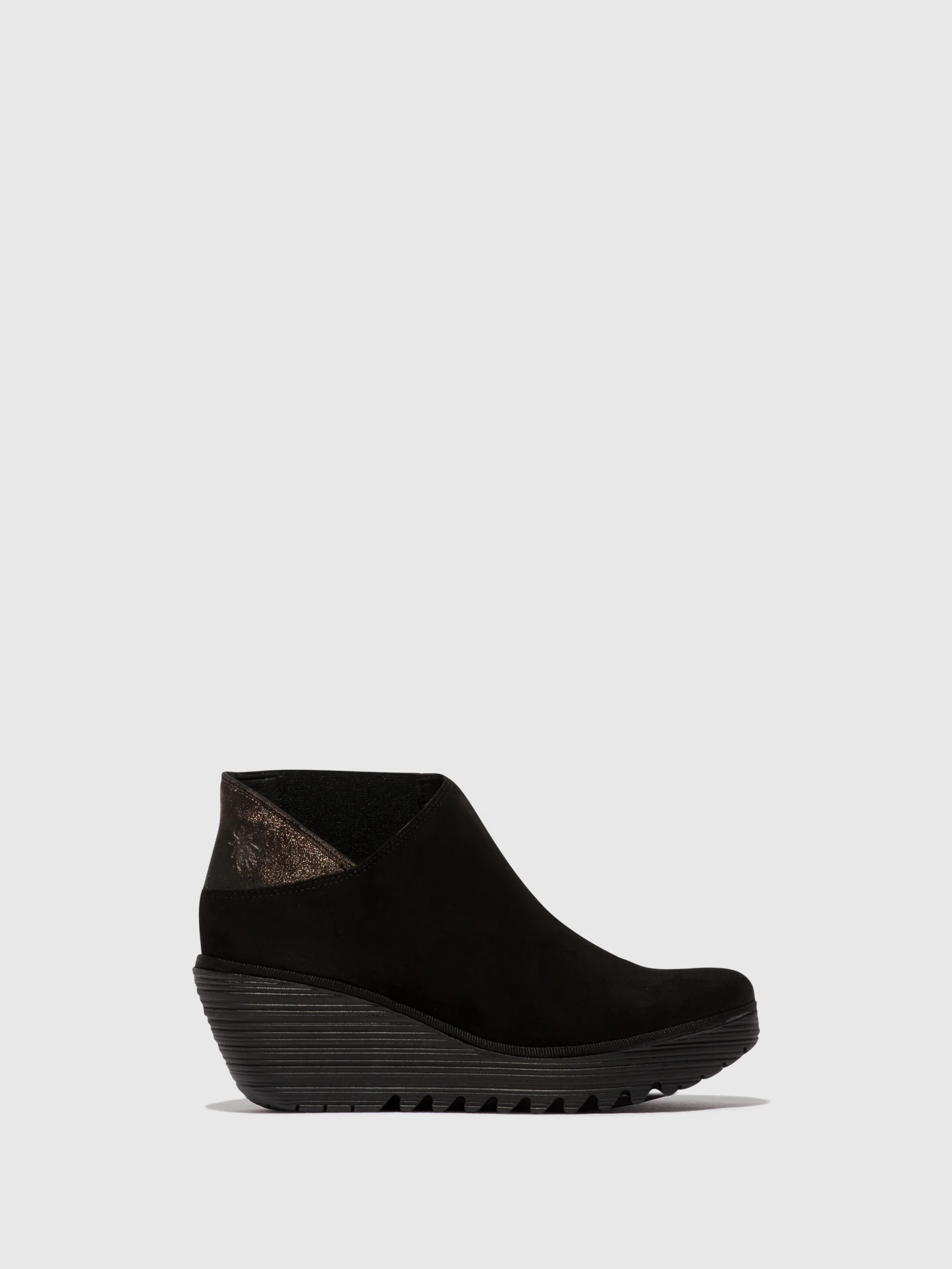 Zip Up Ankle Boots YEGO400FLY BLACK/GRAPHITE